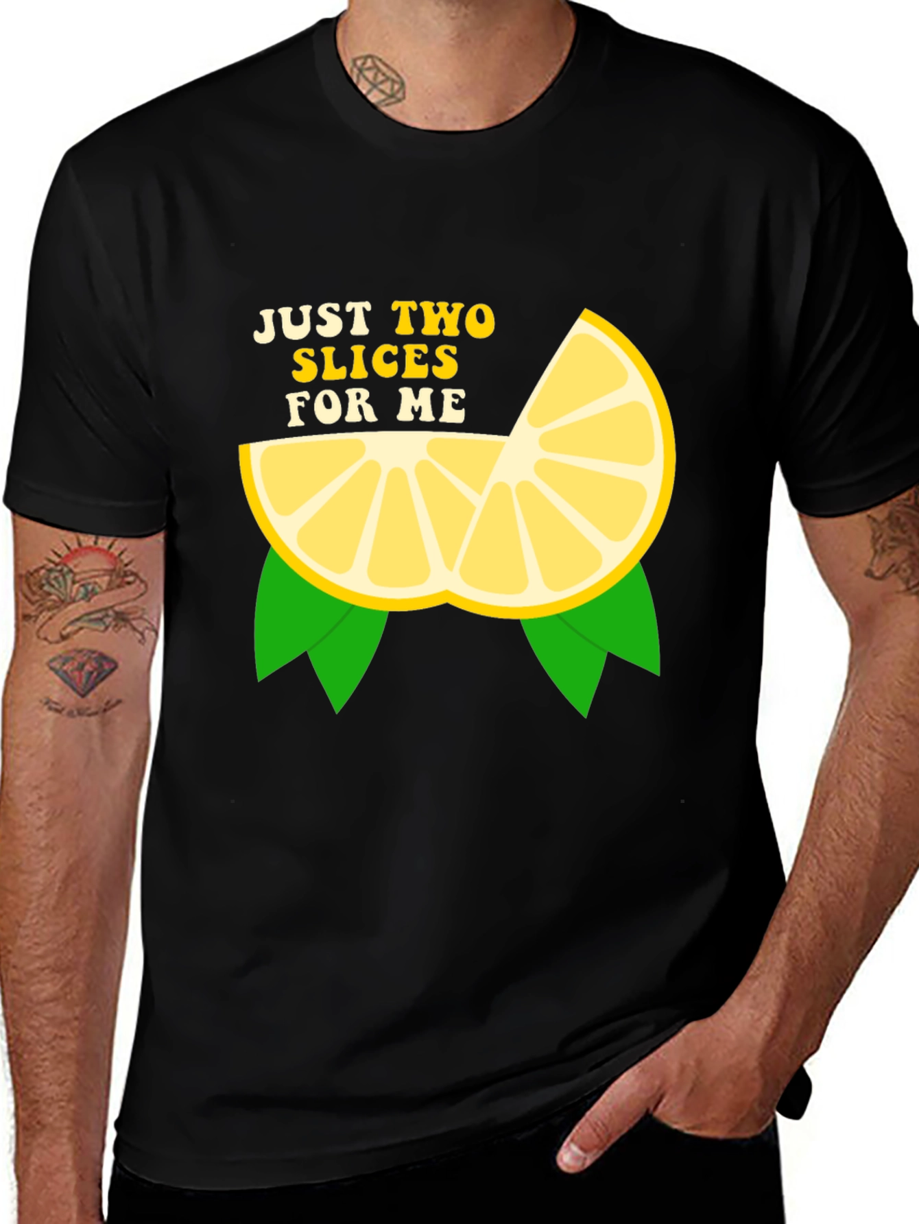 Just Two Slices T-Shirt -  Lemon Graphic Tee