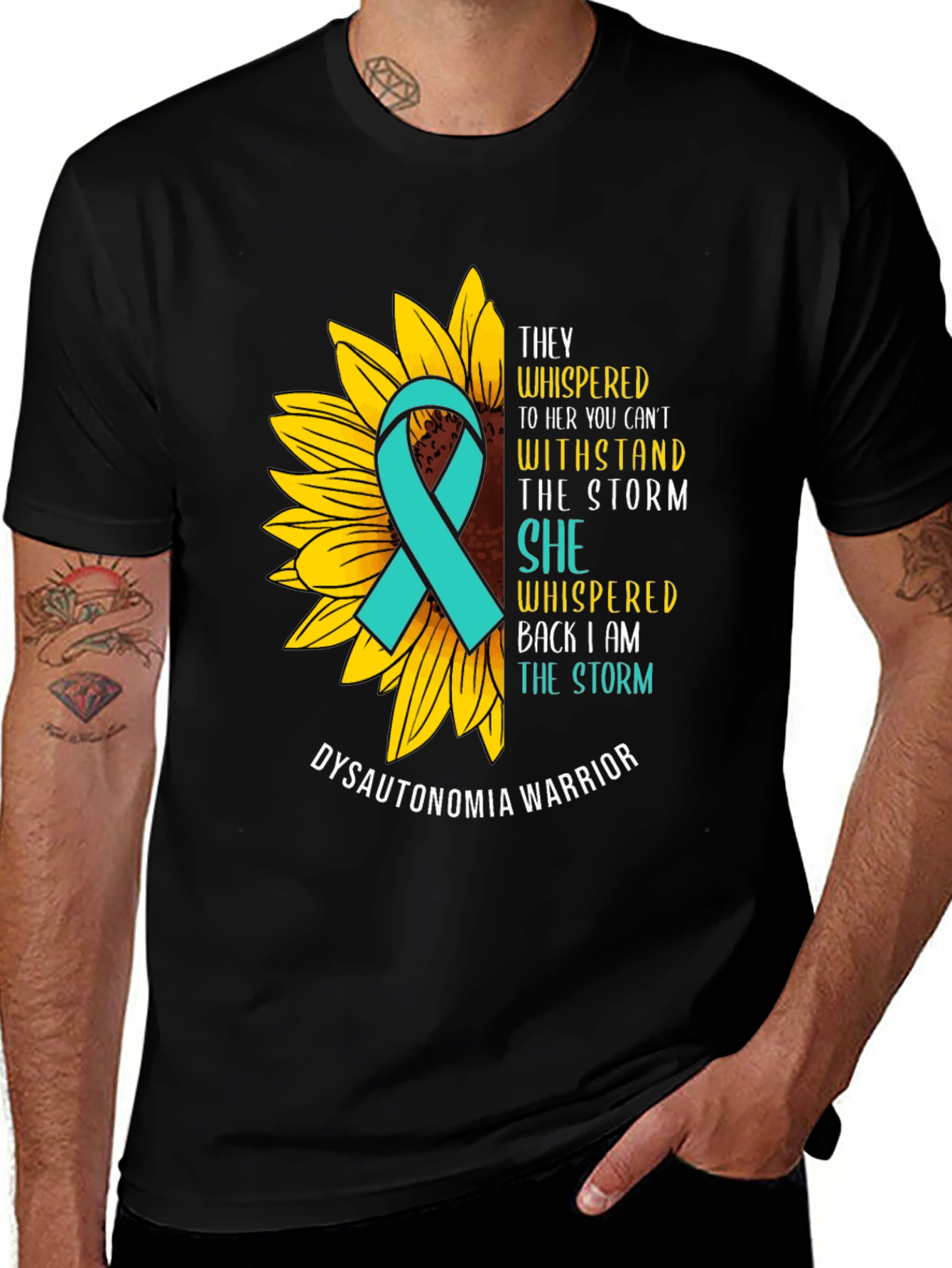 Dysautonomia Warrior Sunflower T-Shirt
