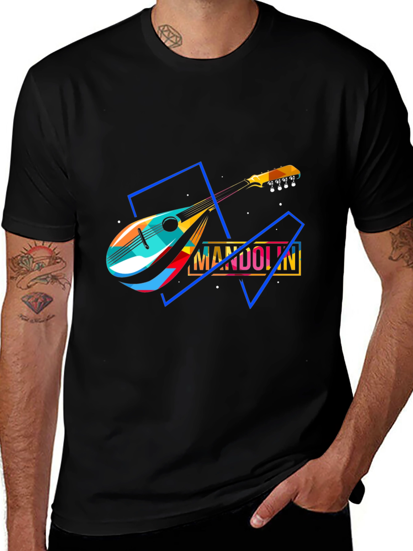 Variant 20 of Mandolin Graphic T-Shirt - Music Lover Tee