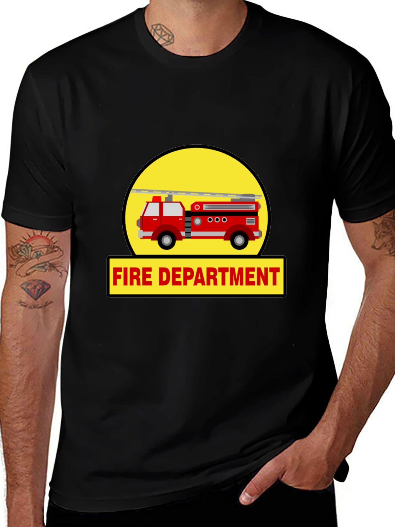 Variant 7 of Fire Department Truck Graphic Tee