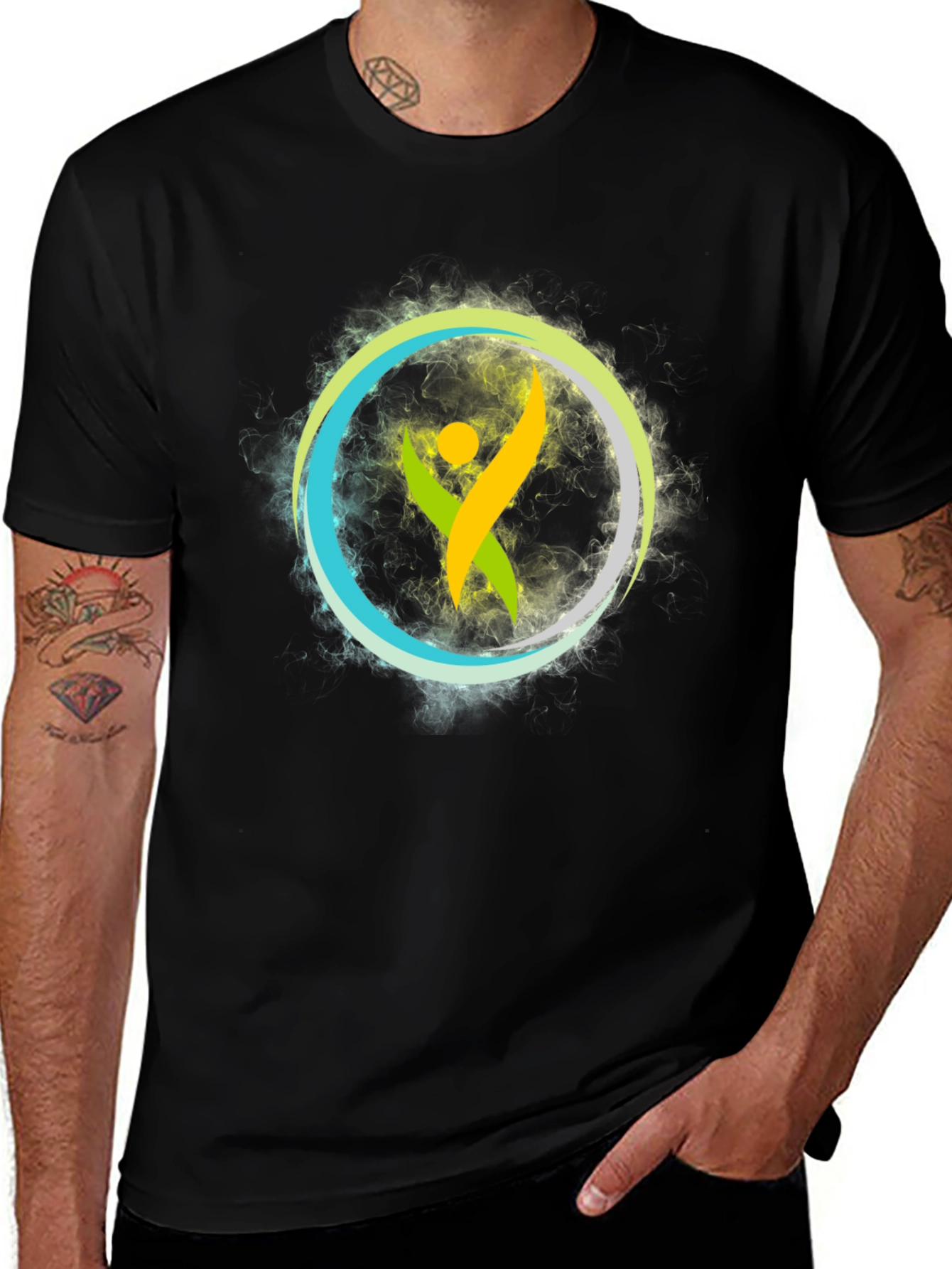 Variant 7 of Vibrant Symbol Graphic Tee - Soft Cotton Comfort