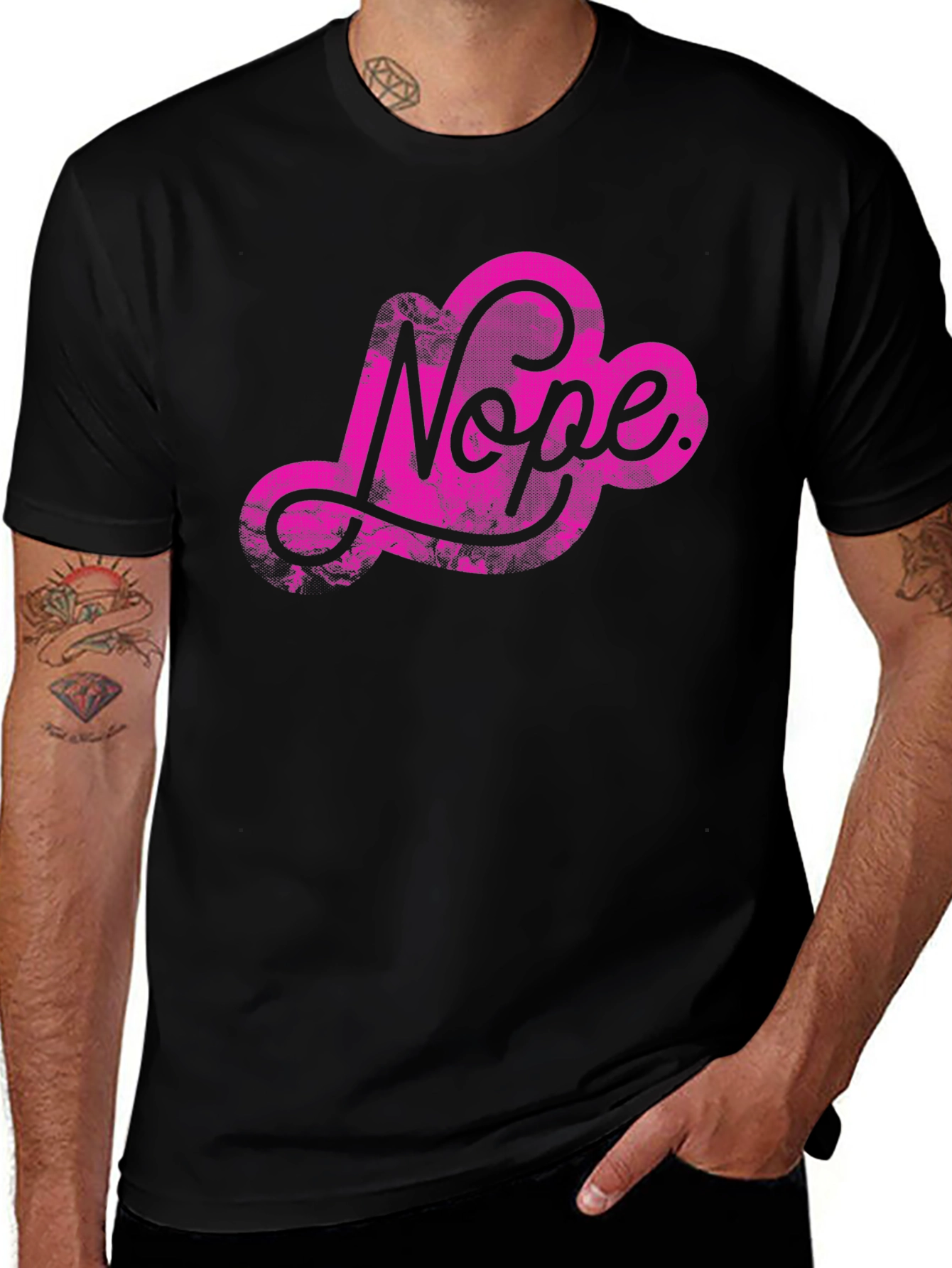 Variant 11 of Nope Graphic Tee - Cool Casual Comfort