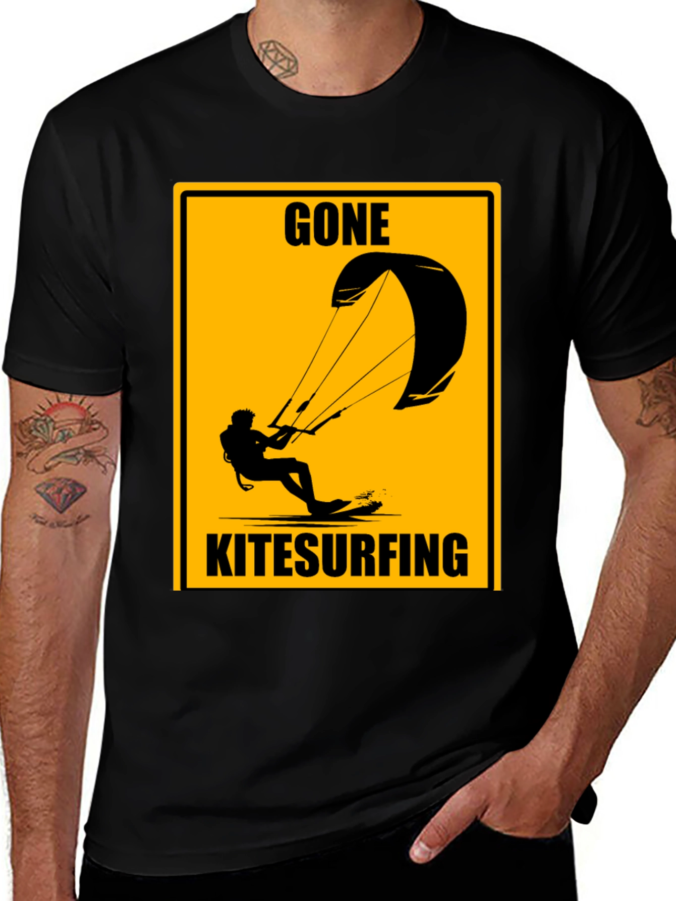 Variant 22 of Gone Kitesurfing Graphic Tee - Adventure Ready!