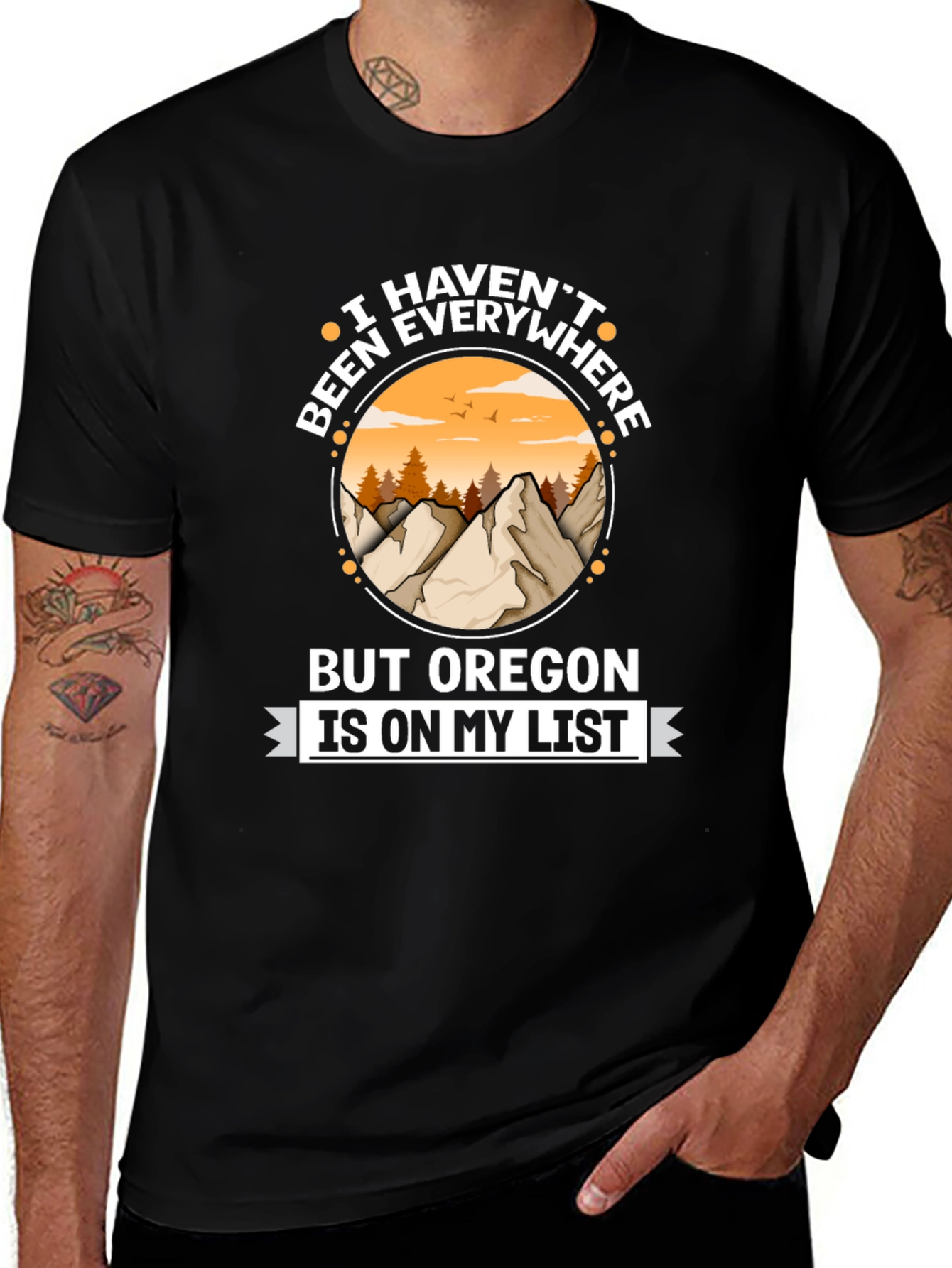 Variant 2 of Oregon Bucket List T-Shirt - Travel Adventure Tee