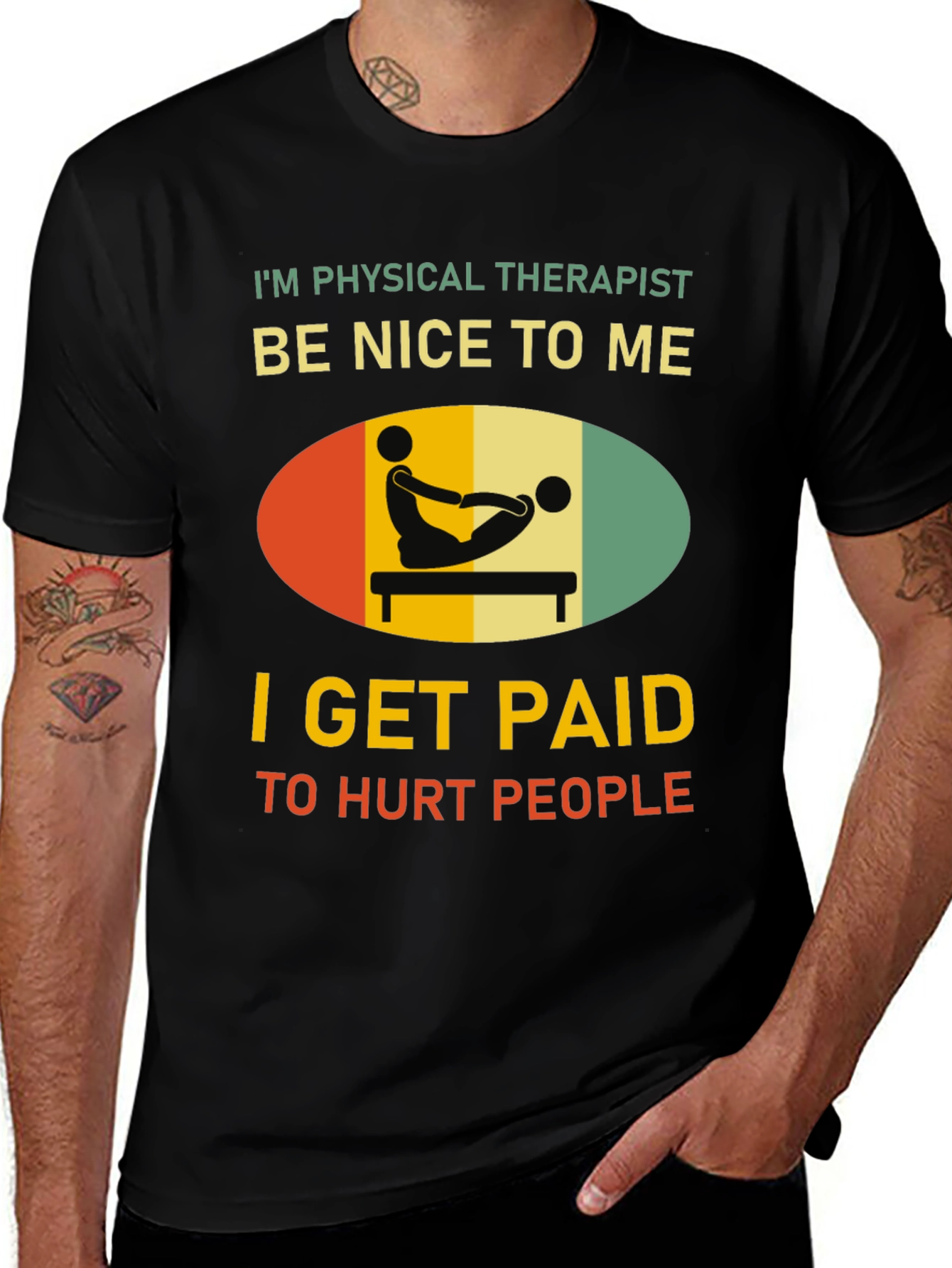 Variant 24 of Physical Therapist Funny Graphic T-Shirt