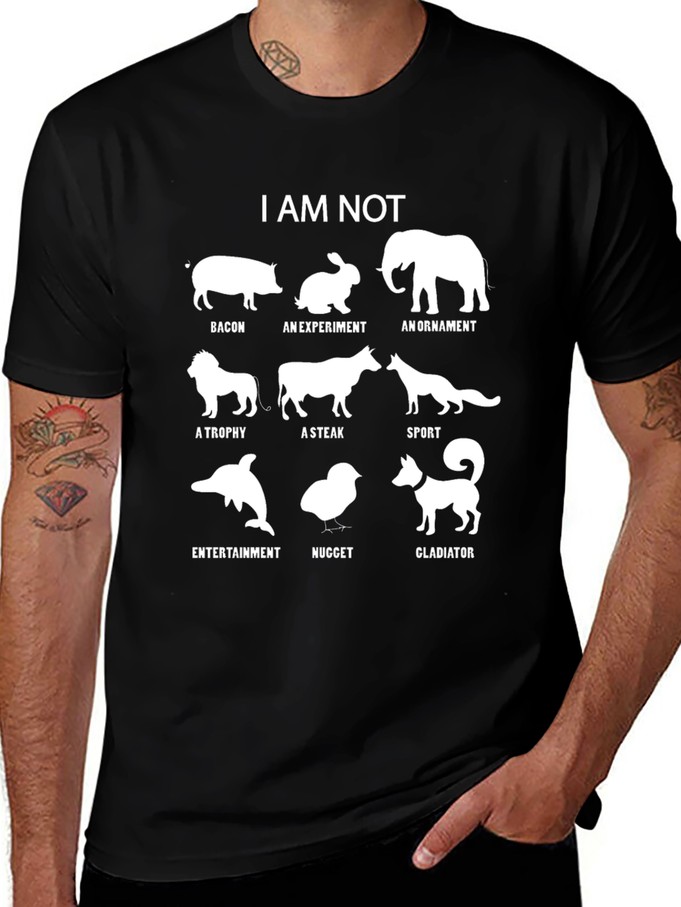 Variant 21 of Vegan Animal Rights T-Shirt