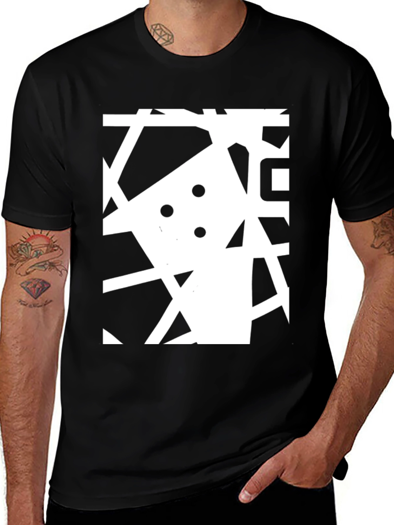 Variant 5 of Abstract Graphic Black T-Shirt
