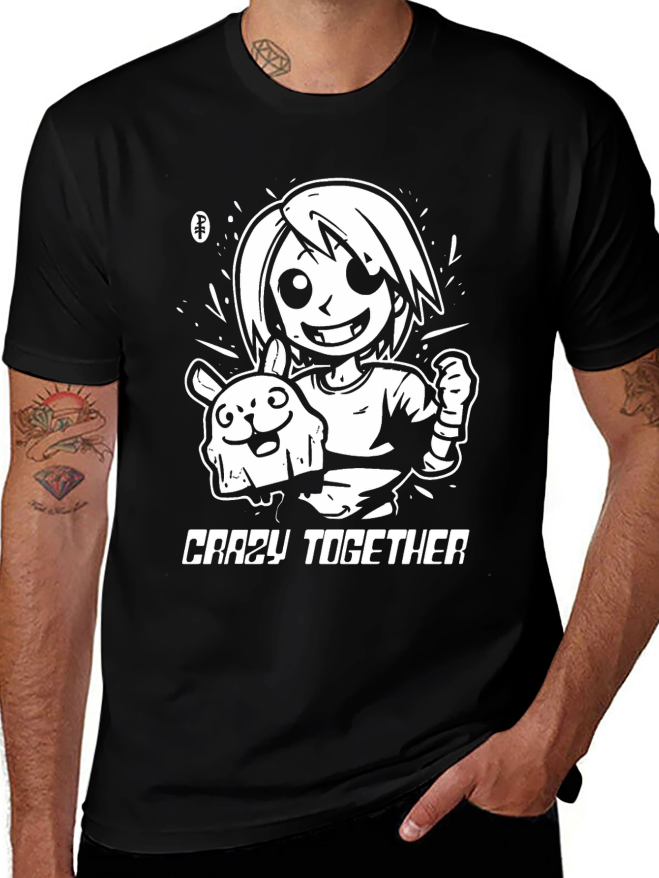 Variant 30 of Crazy Together Black Graphic Tee
