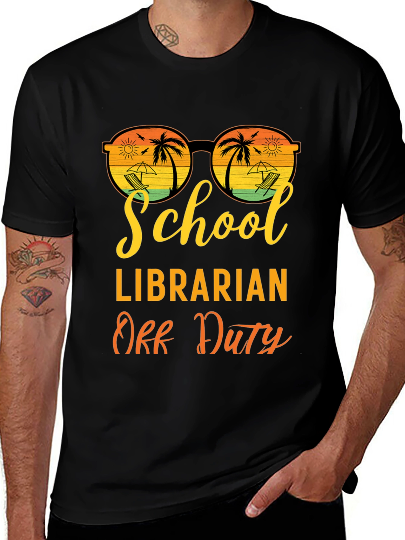 Variant 24 of School Librarian Off Duty Graphic T-Shirt