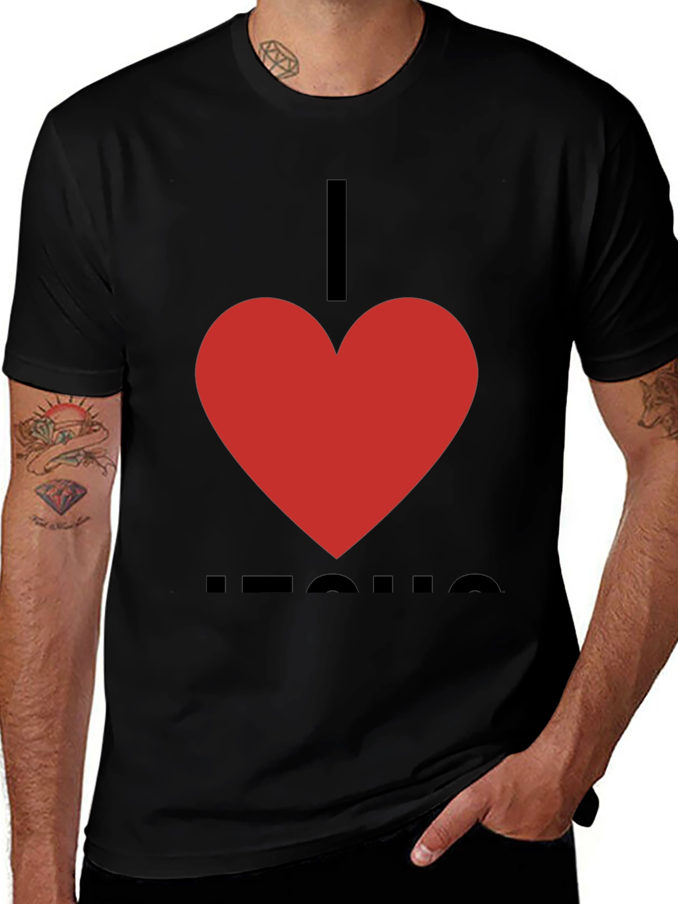 I Heart Jesus T-Shirt - Classic Christian Apparel