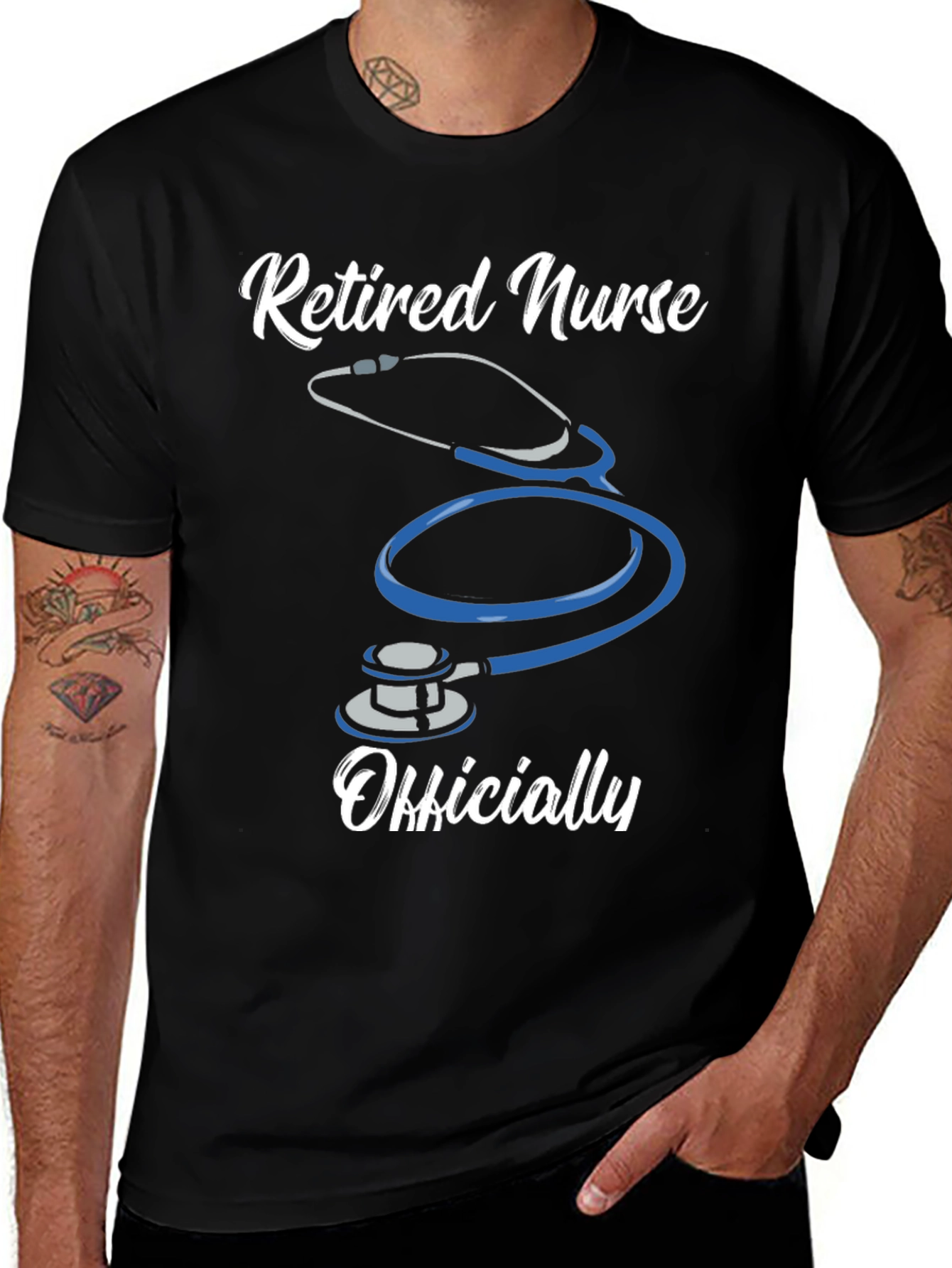 Retired Nurse T-Shirt - Officially Retired Design