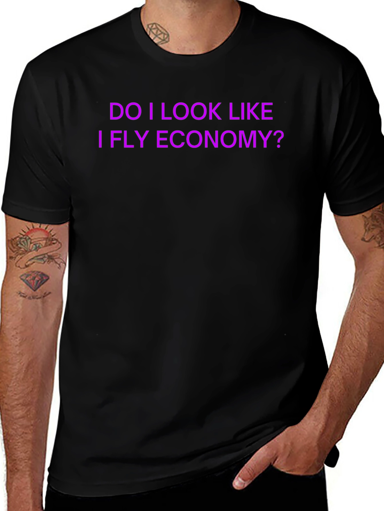 Funny 'Do I Look Like I Fly Economy?' T-Shirt