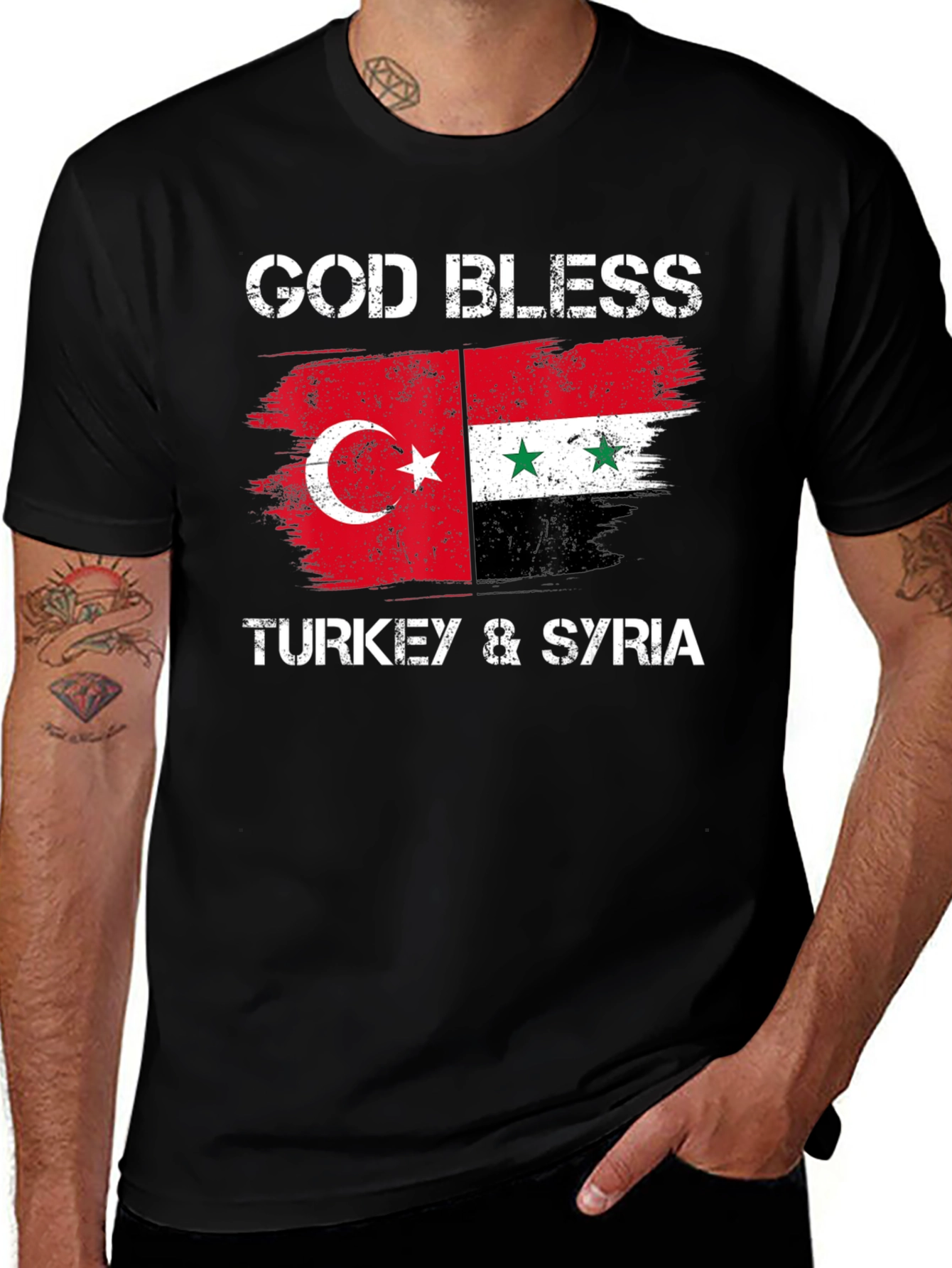 Variant 27 of God Bless Turkey & Syria T-Shirt