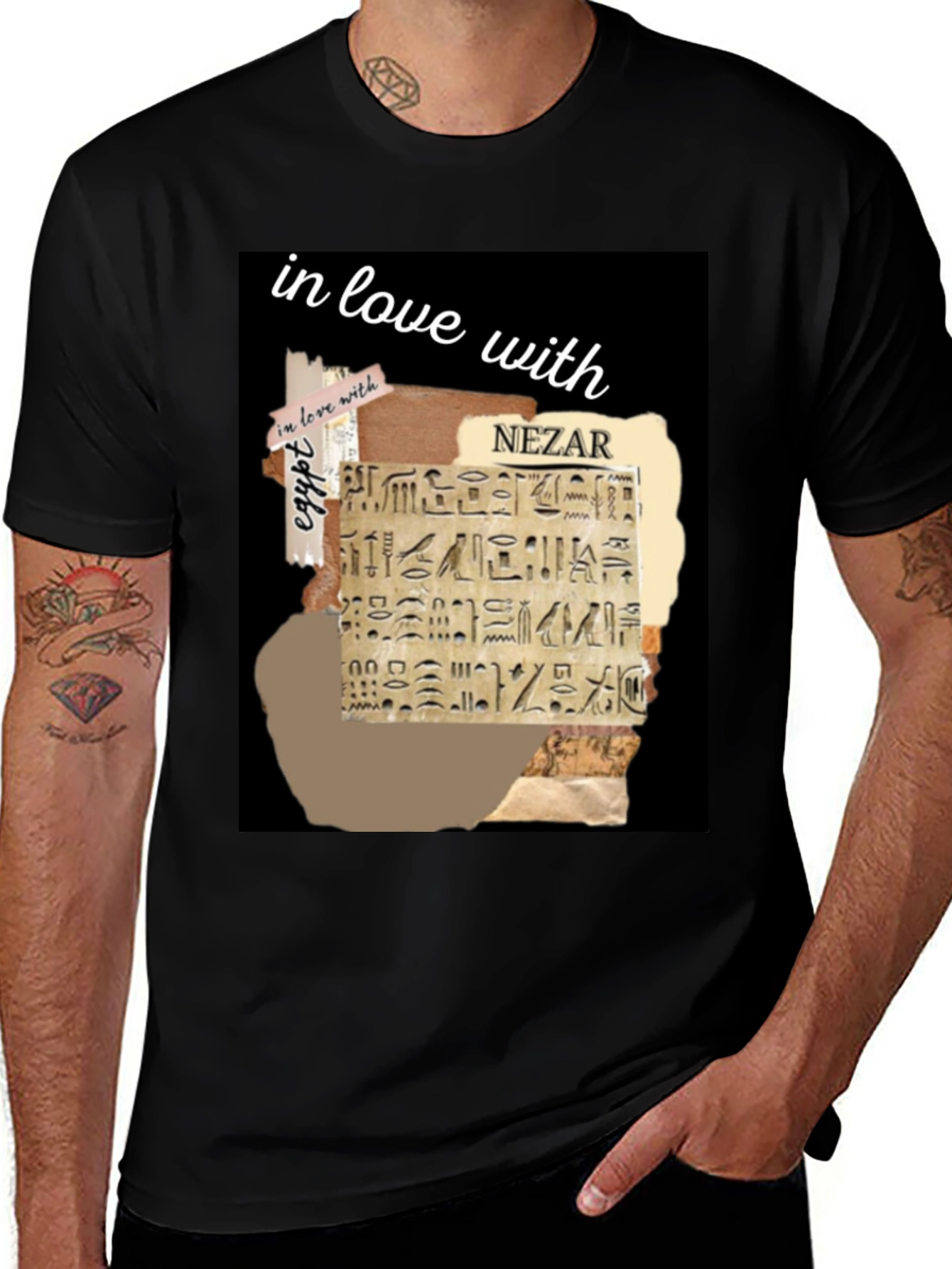 Egypt Lover T-Shirt - Nezar Hieroglyphics