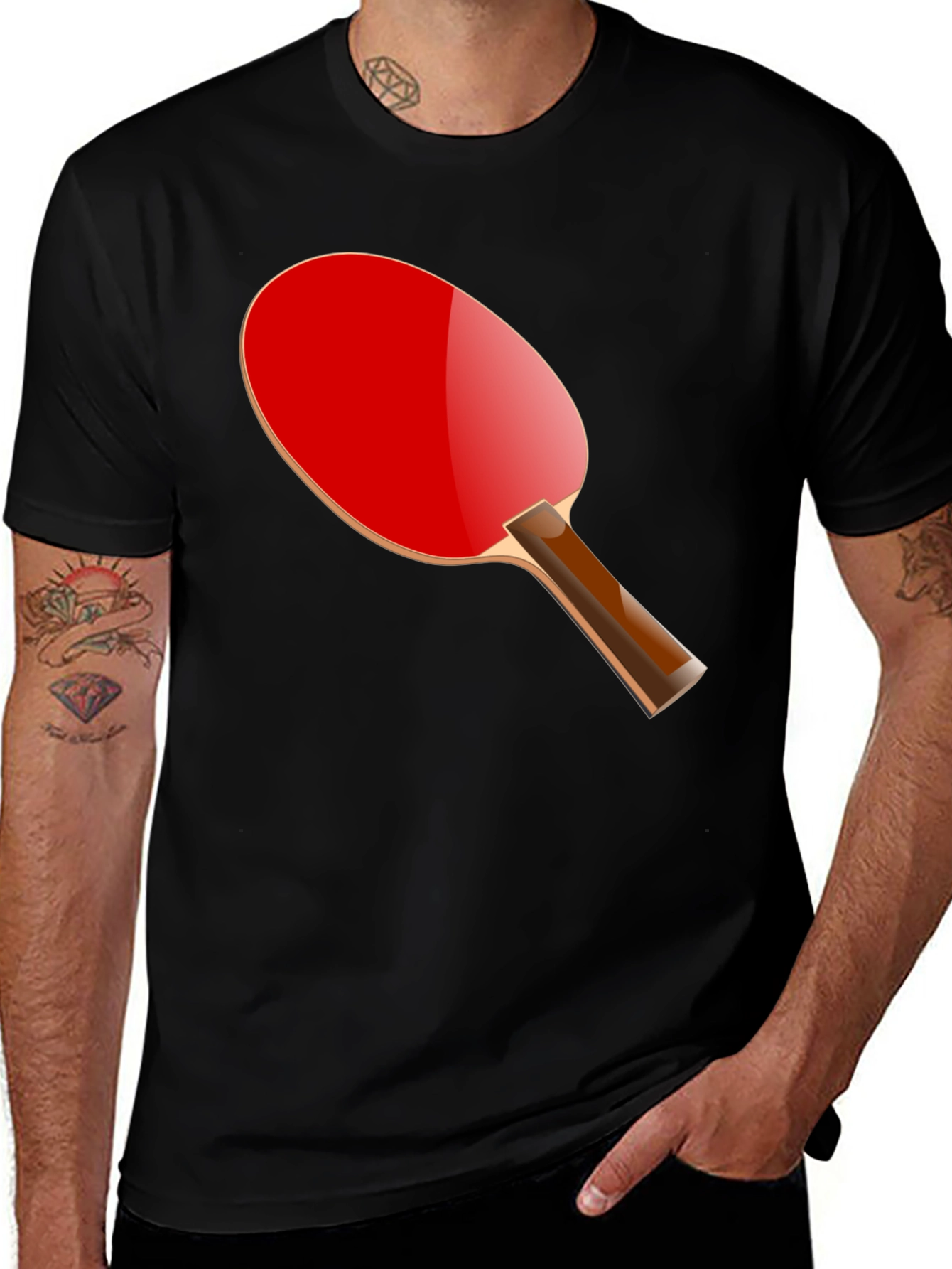 Table Tennis Paddle Graphic T-Shirt