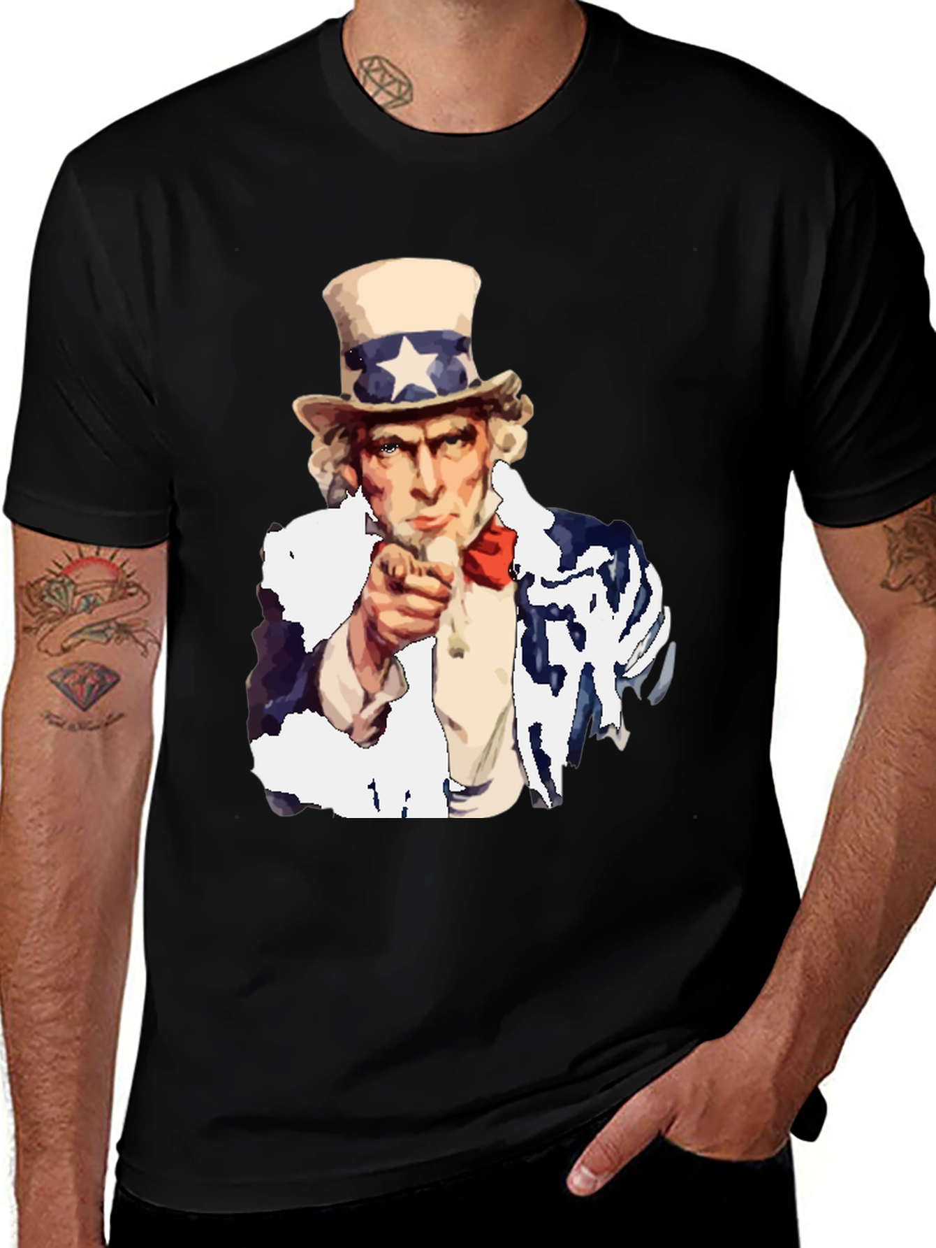 Uncle Sam Pointing Graphic T-Shirt