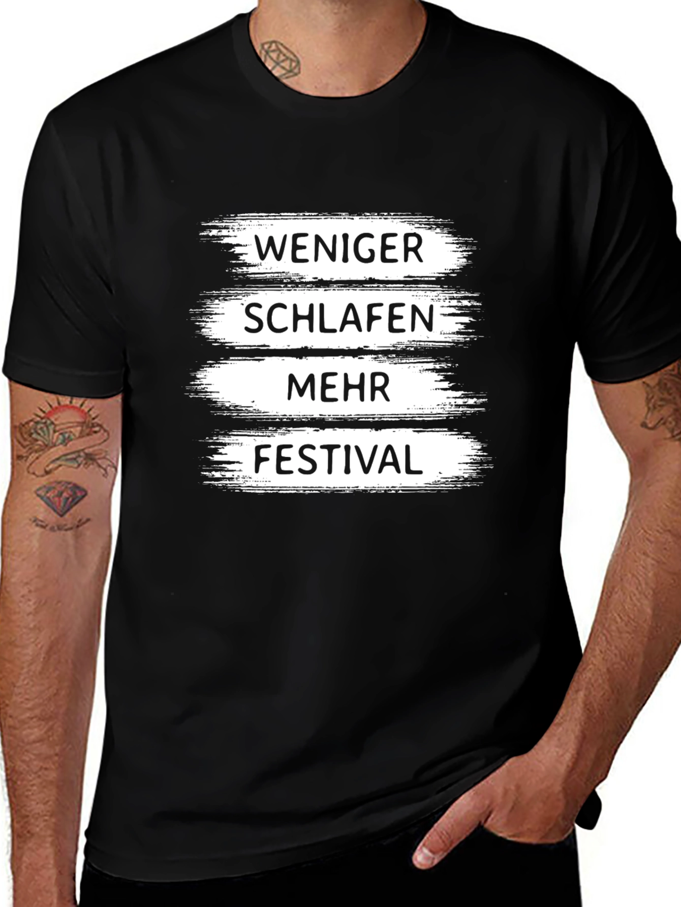 Weniger Schlafen Mehr Festival T-Shirt