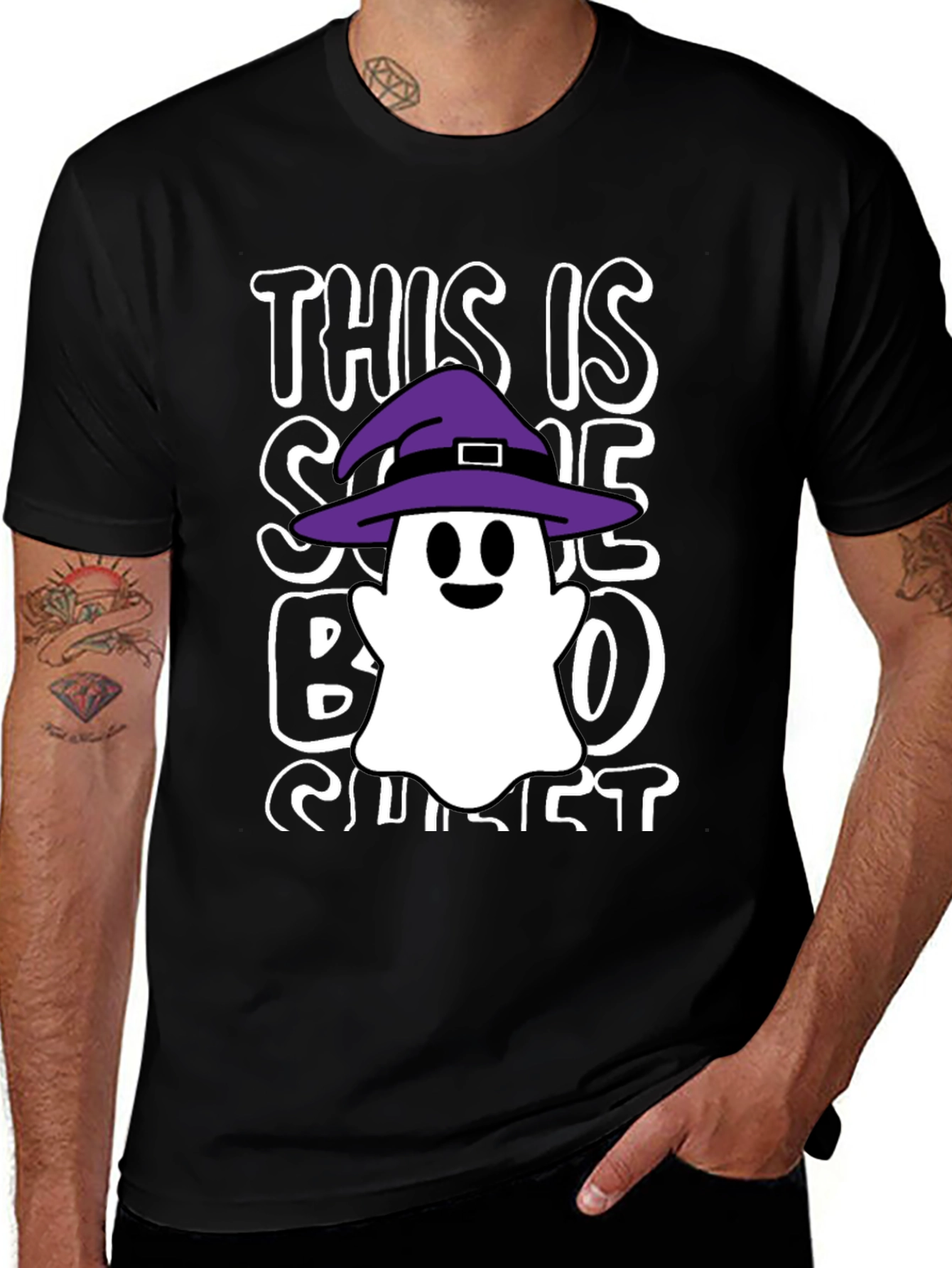 Spooky Boo Ghost T-Shirt - Halloween Costume Tee