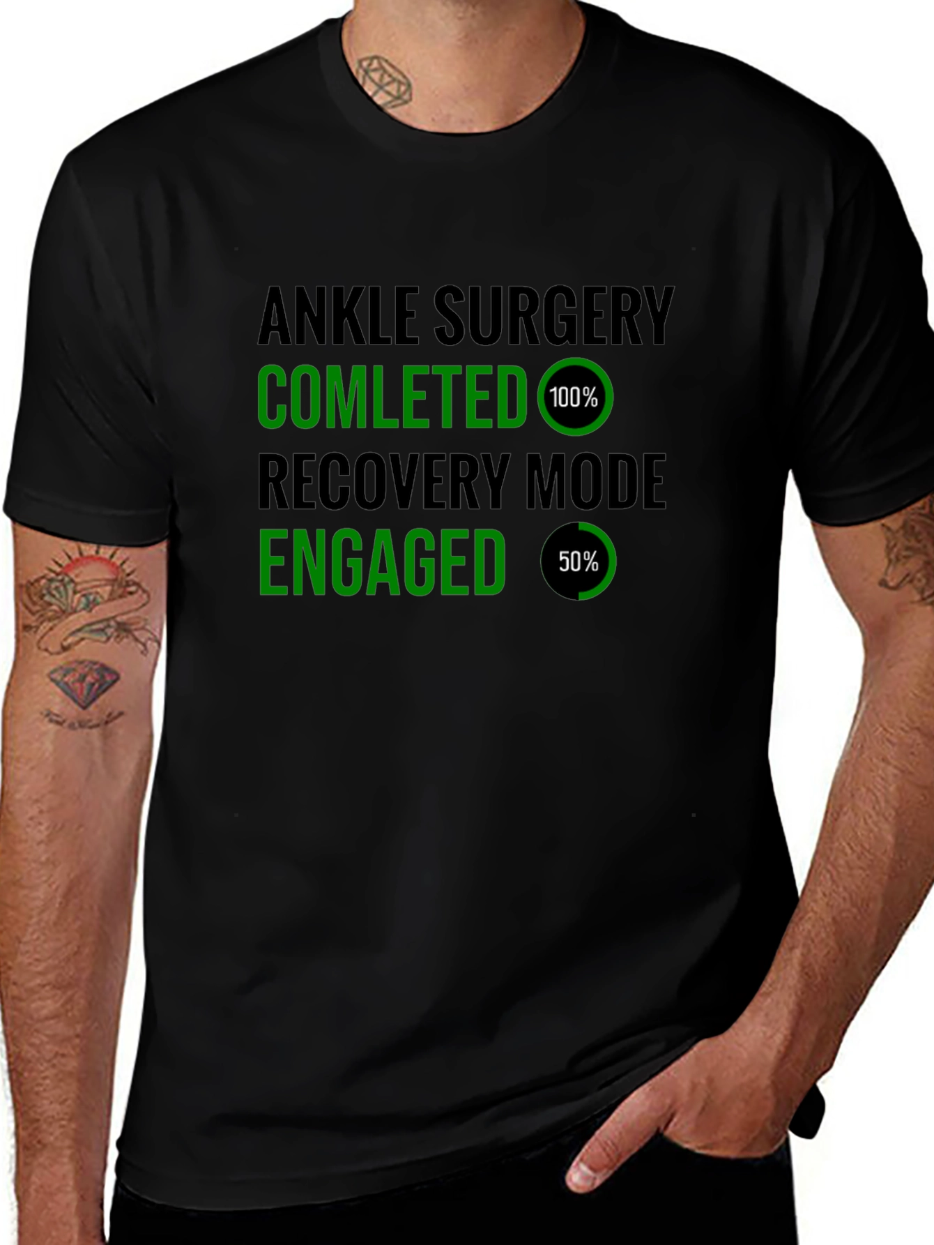 Variant 3 of Ankle Surgery Recovery Mode T-Shirt