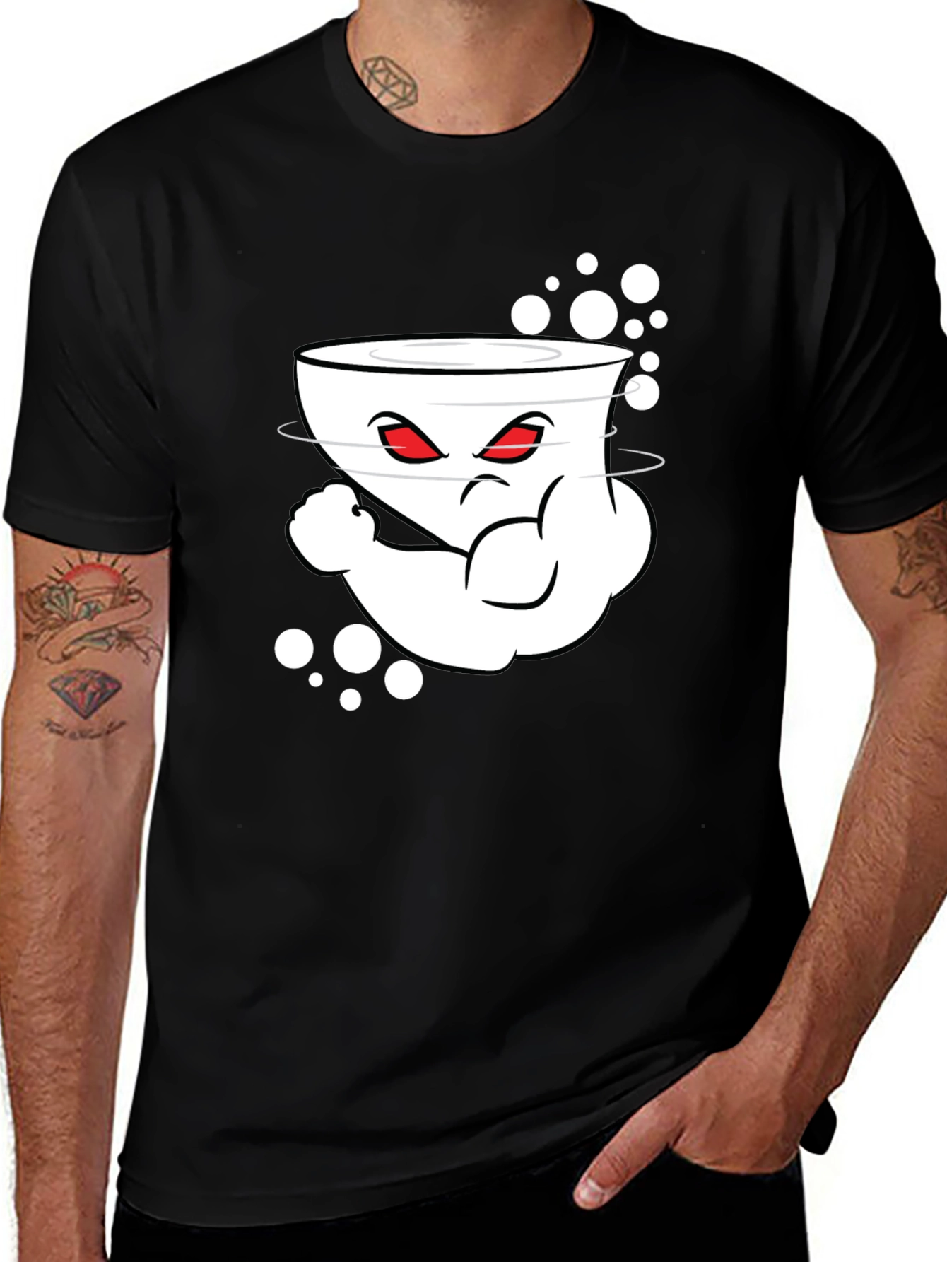 Variant 21 of Humorous Tornado Cartoon Graphic T-Shirt