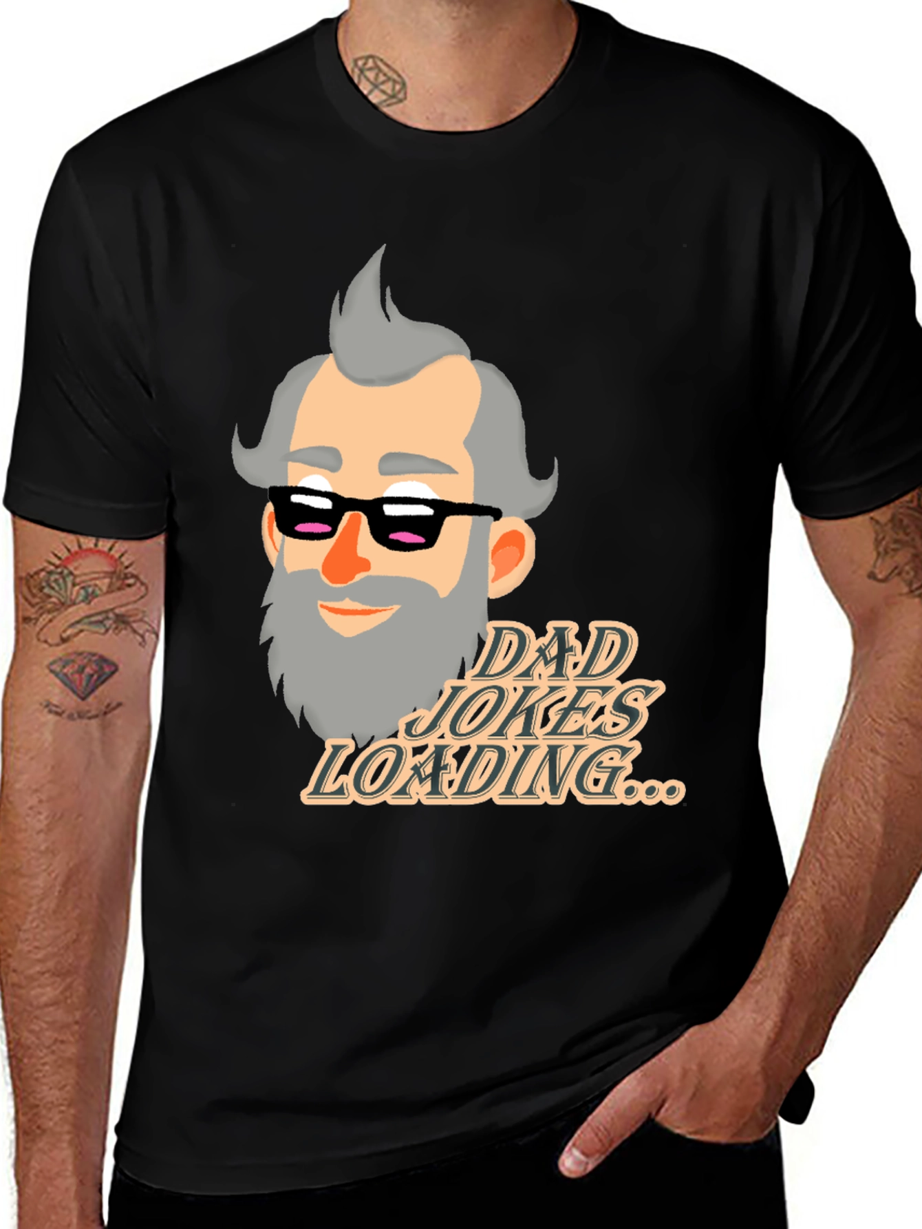 Variant 20 of Dad Jokes Loading T-Shirt - Funny Father's Day Gift