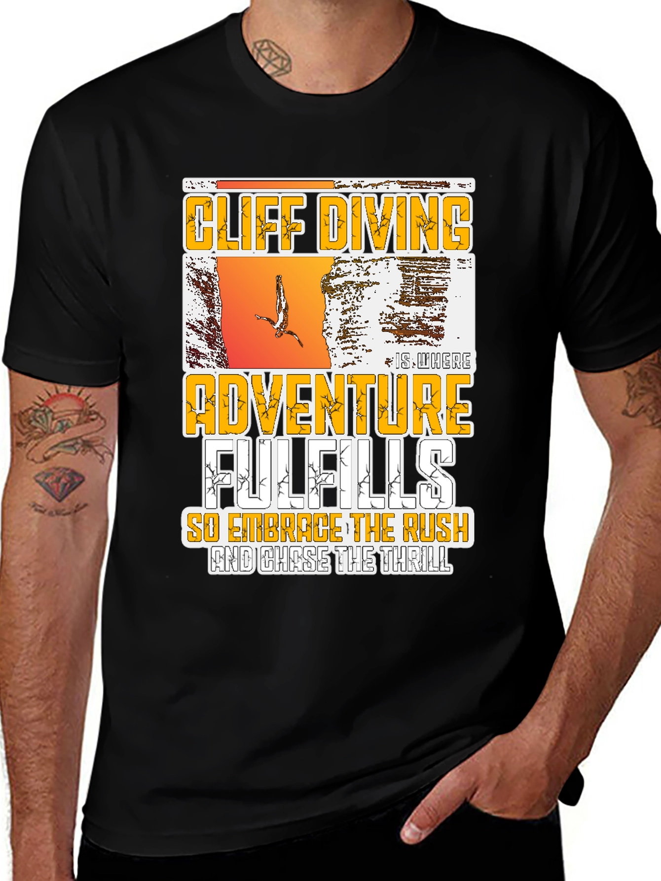 Variant 9 of Cliff Diving Adventure T-Shirt