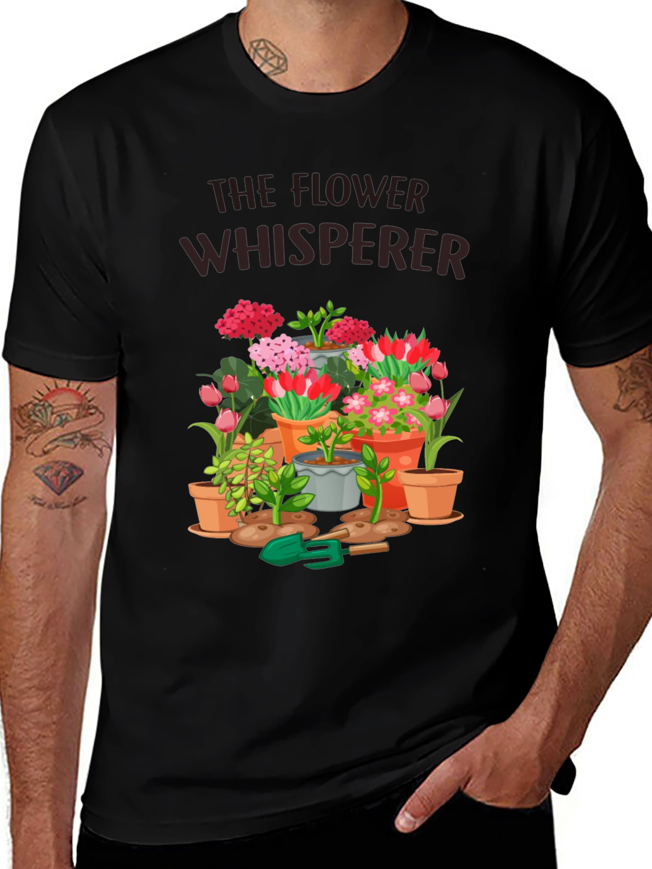 Variant 26 of The Flower Whisperer Graphic T-Shirt