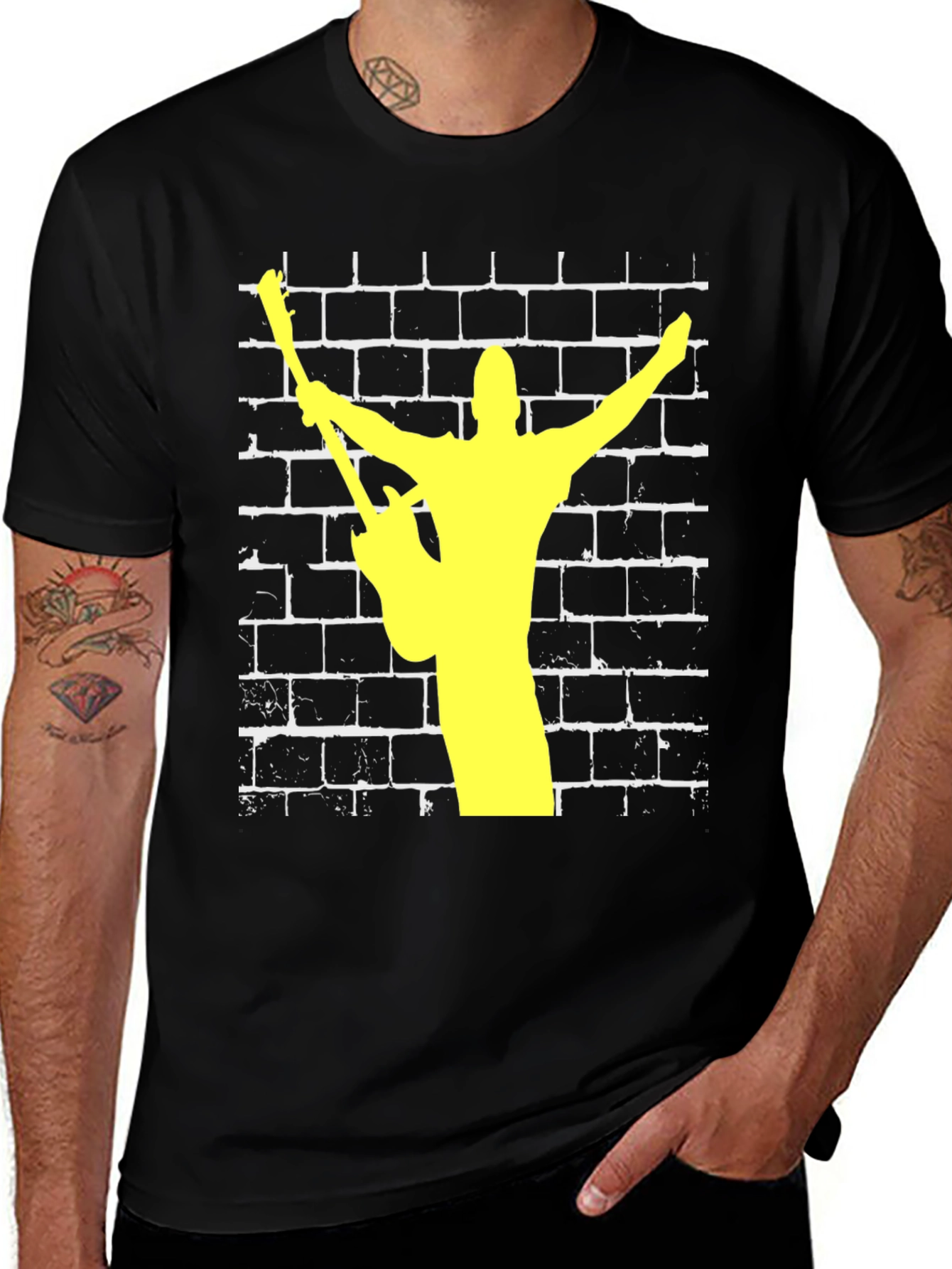 Variant 27 of Guitar Hero Graphic Tee - Rock Music T-Shirt