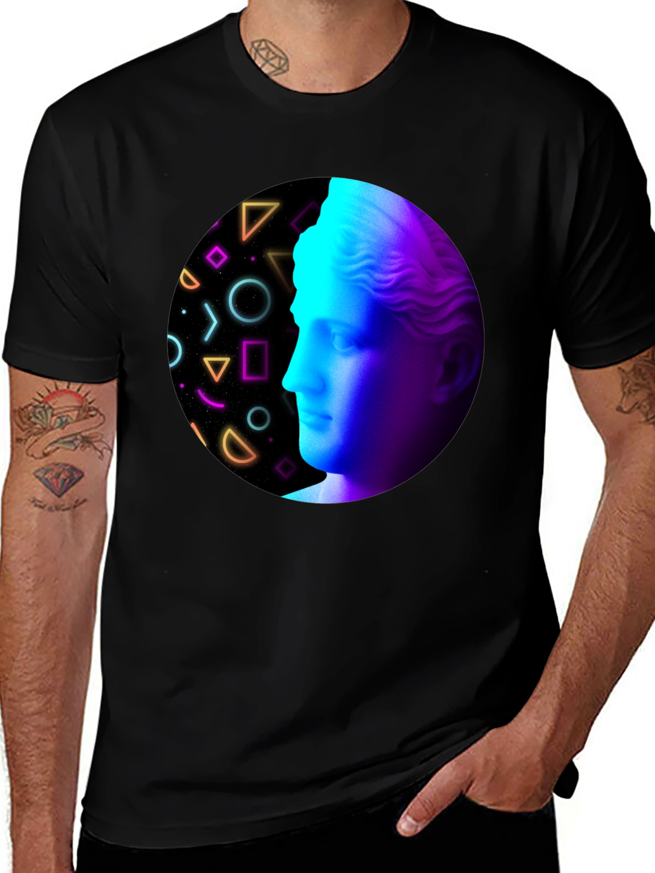 Variant 28 of Retro Aesthetic Statue Graphic T-Shirt