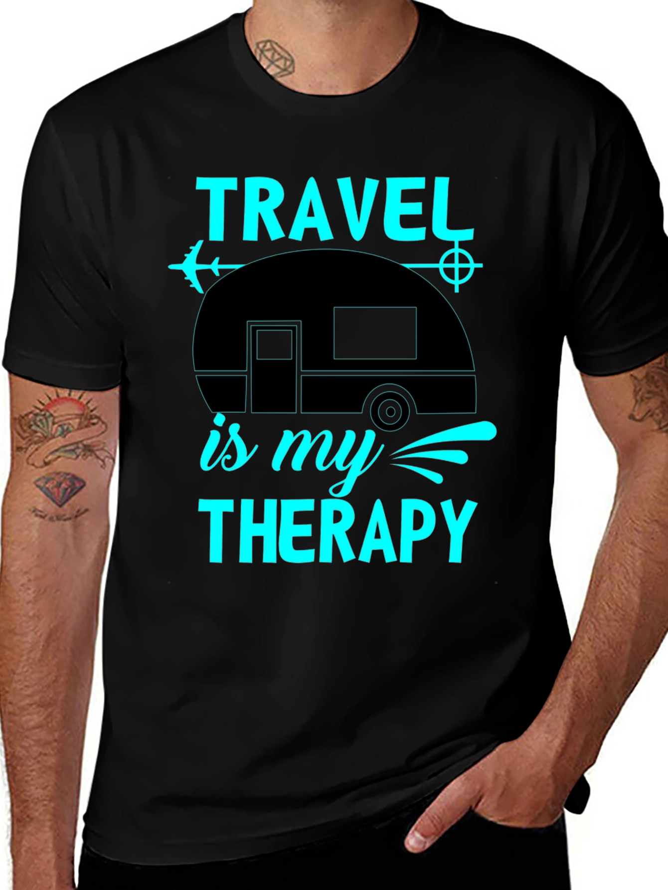 Travel is My Therapy Tee - Adventure Seeker Shirt