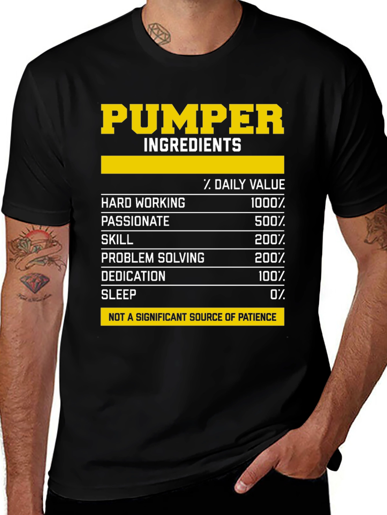 Variant 23 of Pumper Ingredients T-Shirt