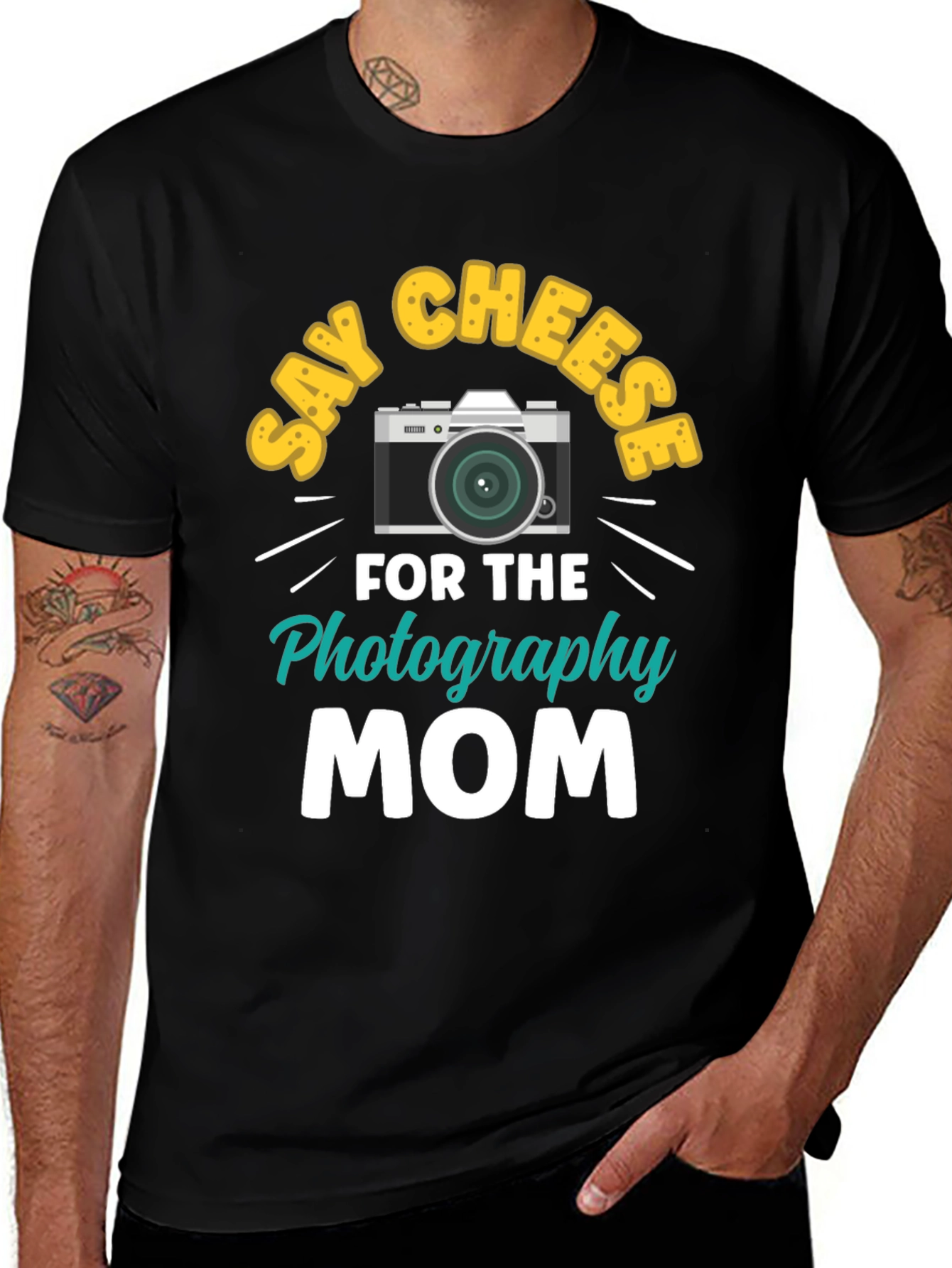 Variant 9 of Say Cheese Photography Mom T-Shirt