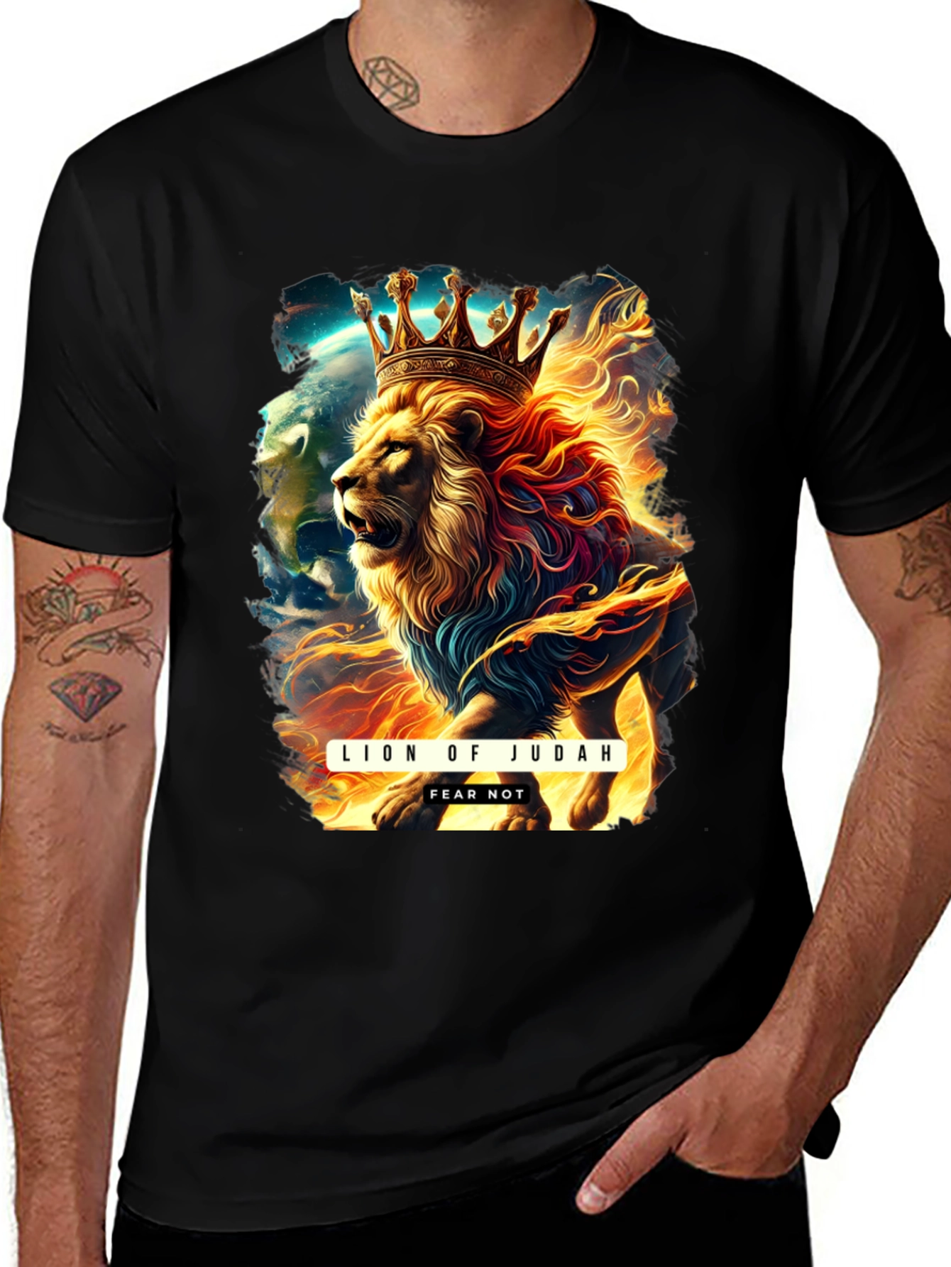 Lion of Judah T-Shirt: Fear Not Graphic Tee
