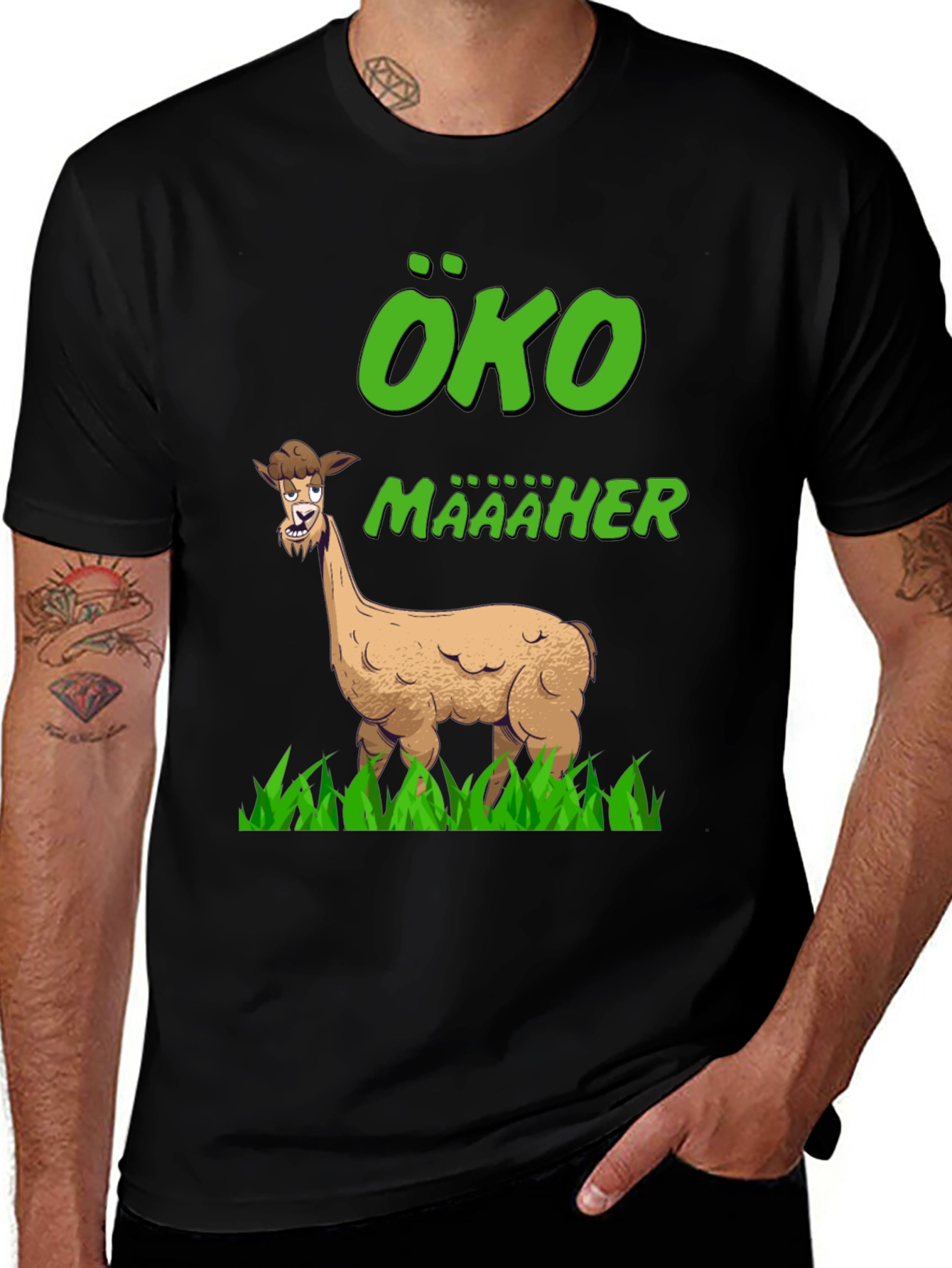 Eco-Friendly Lama T-Shirt - Määäher