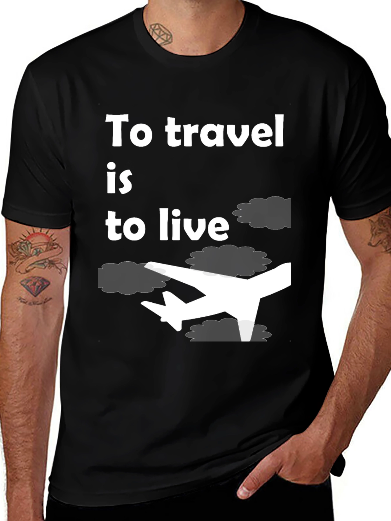 Variant 26 of Travel is to Live Graphic Tee