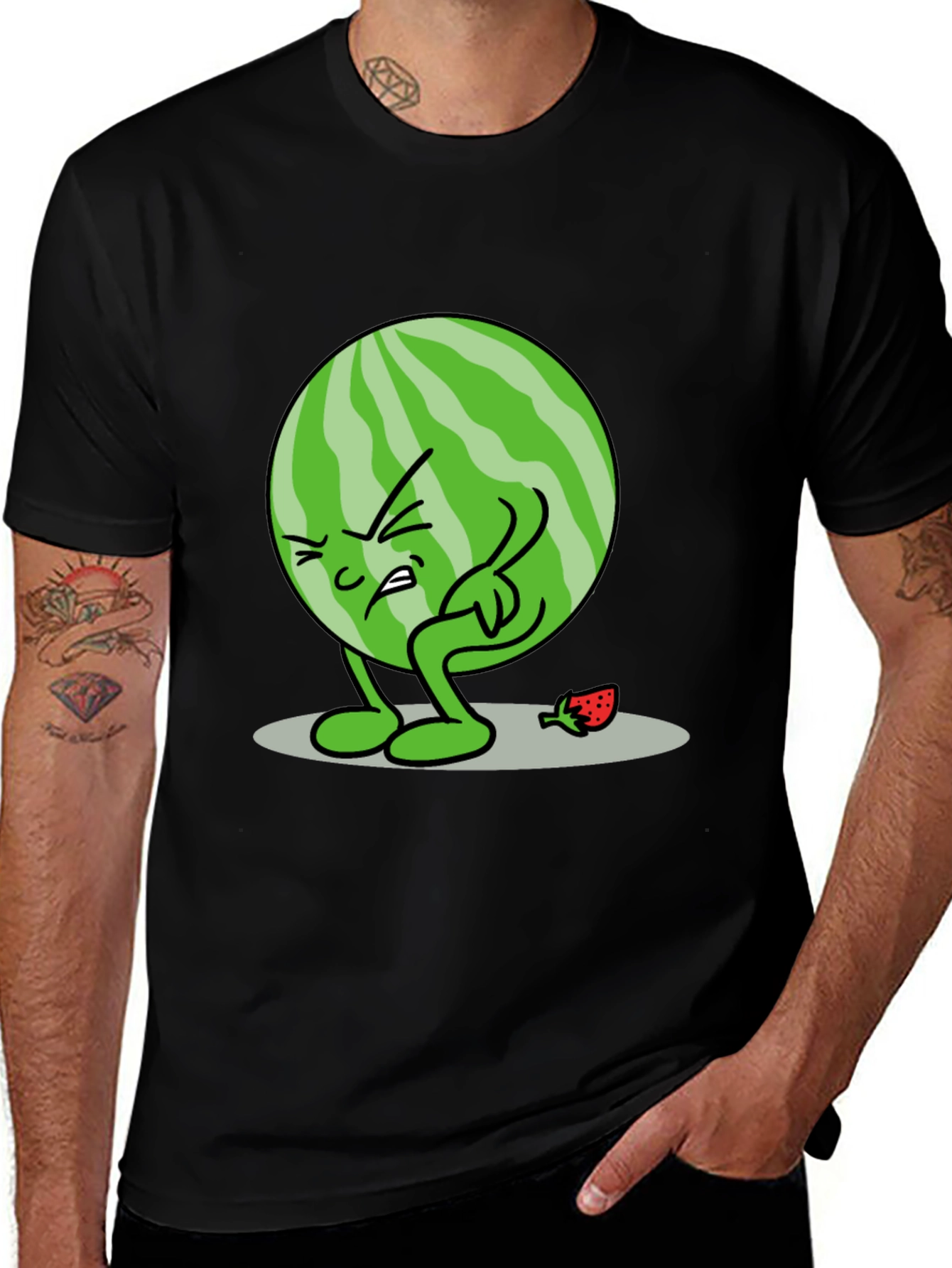 Variant 11 of Funny Watermelon Cartoon T-Shirt