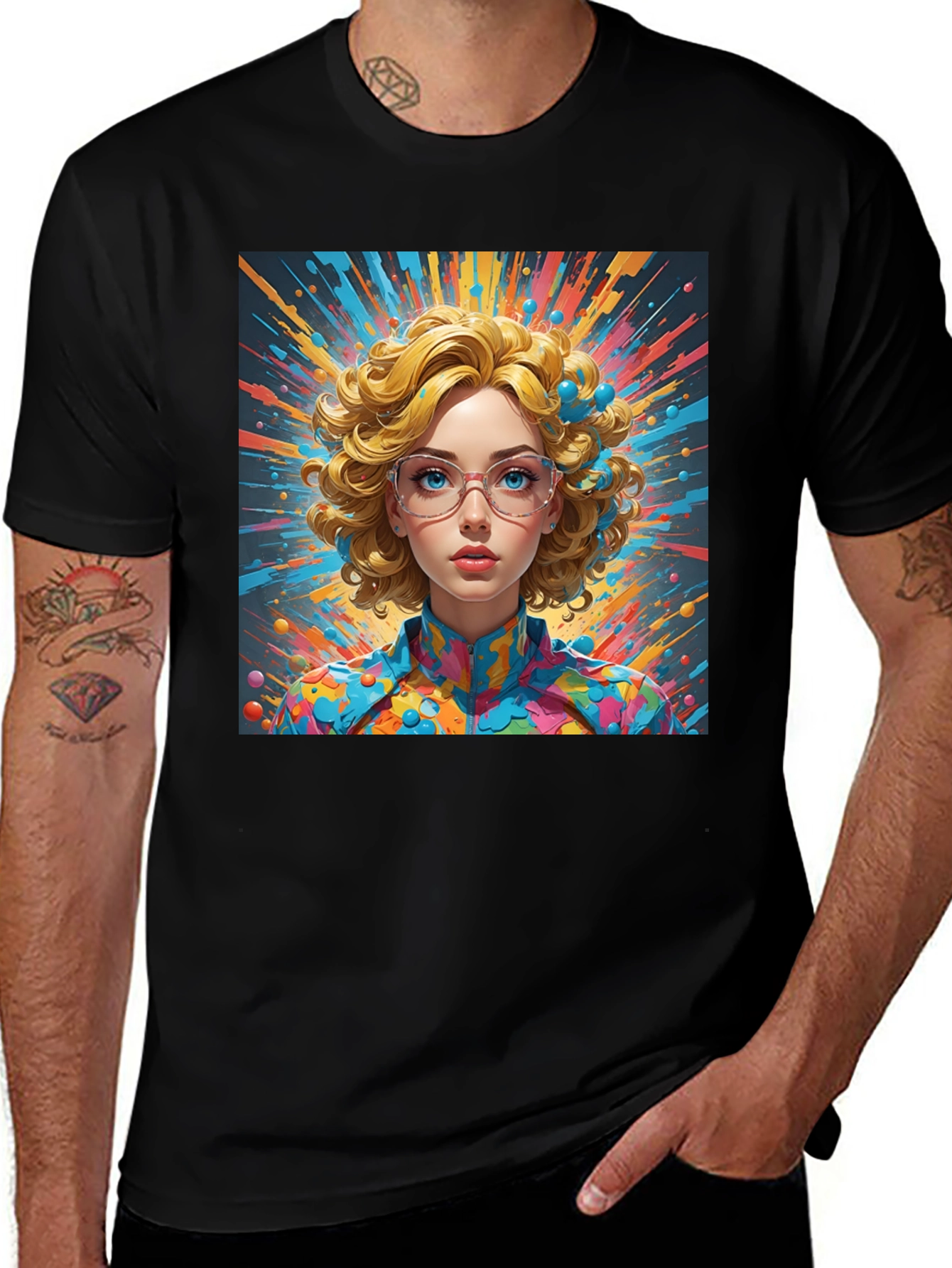 Variant 26 of Abstract Pop Art T-Shirt