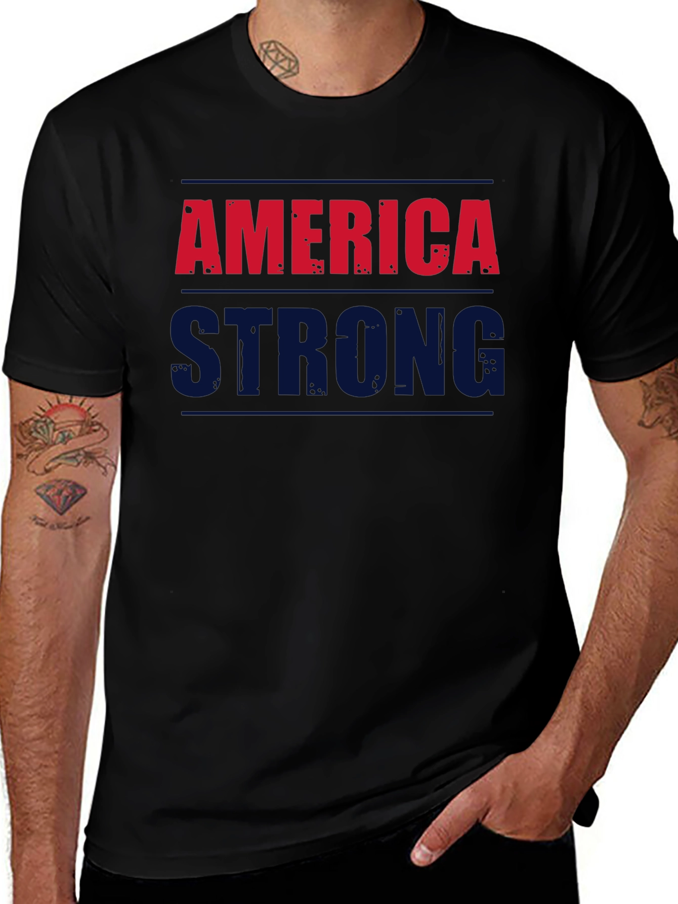 Variant 29 of America Strong Graphic T-Shirt