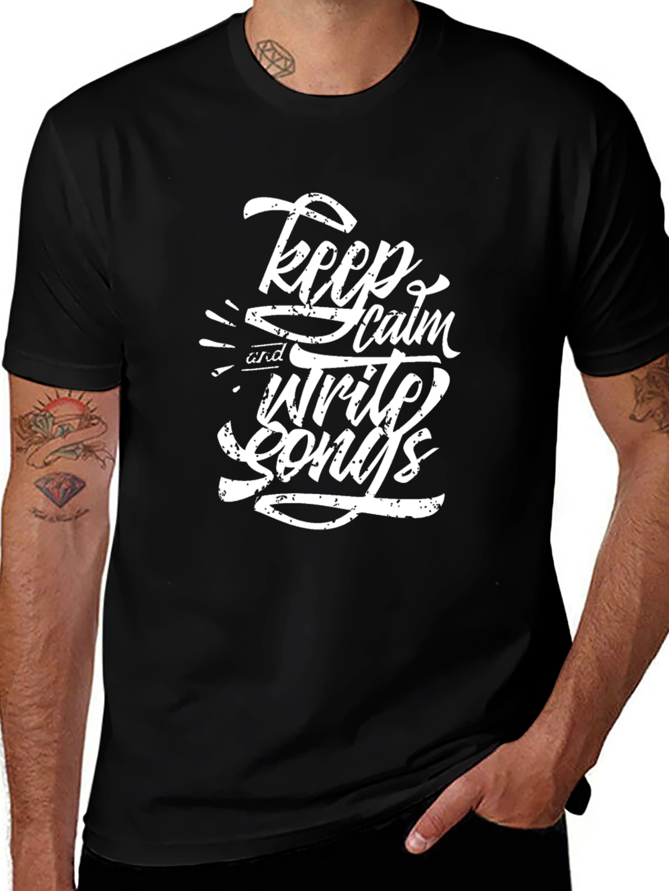 Variant 12 of Keep Calm and Write Songs Graphic Tee