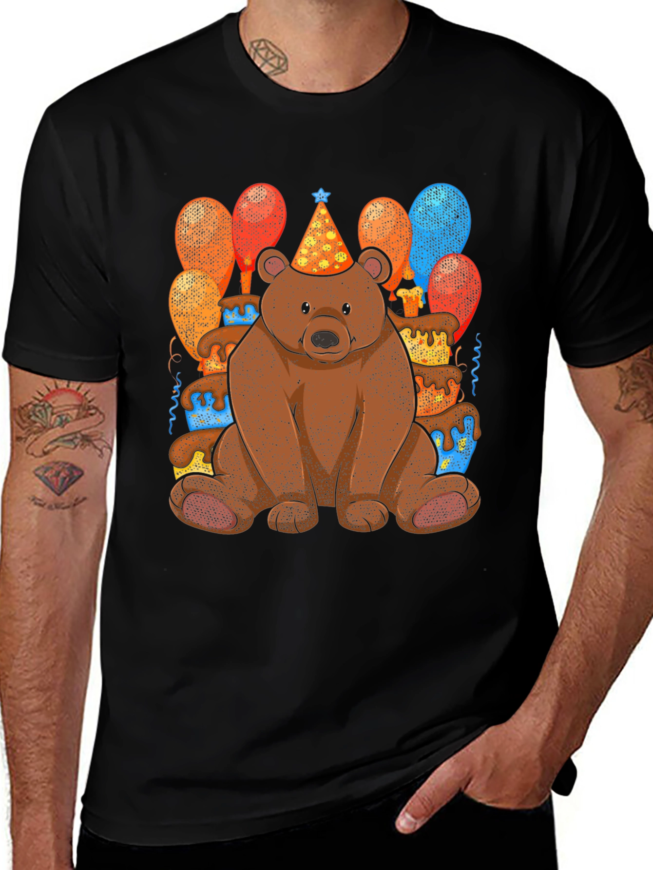 Variant 29 of Birthday Bear T-Shirt: Cute Cartoon Animal Tee