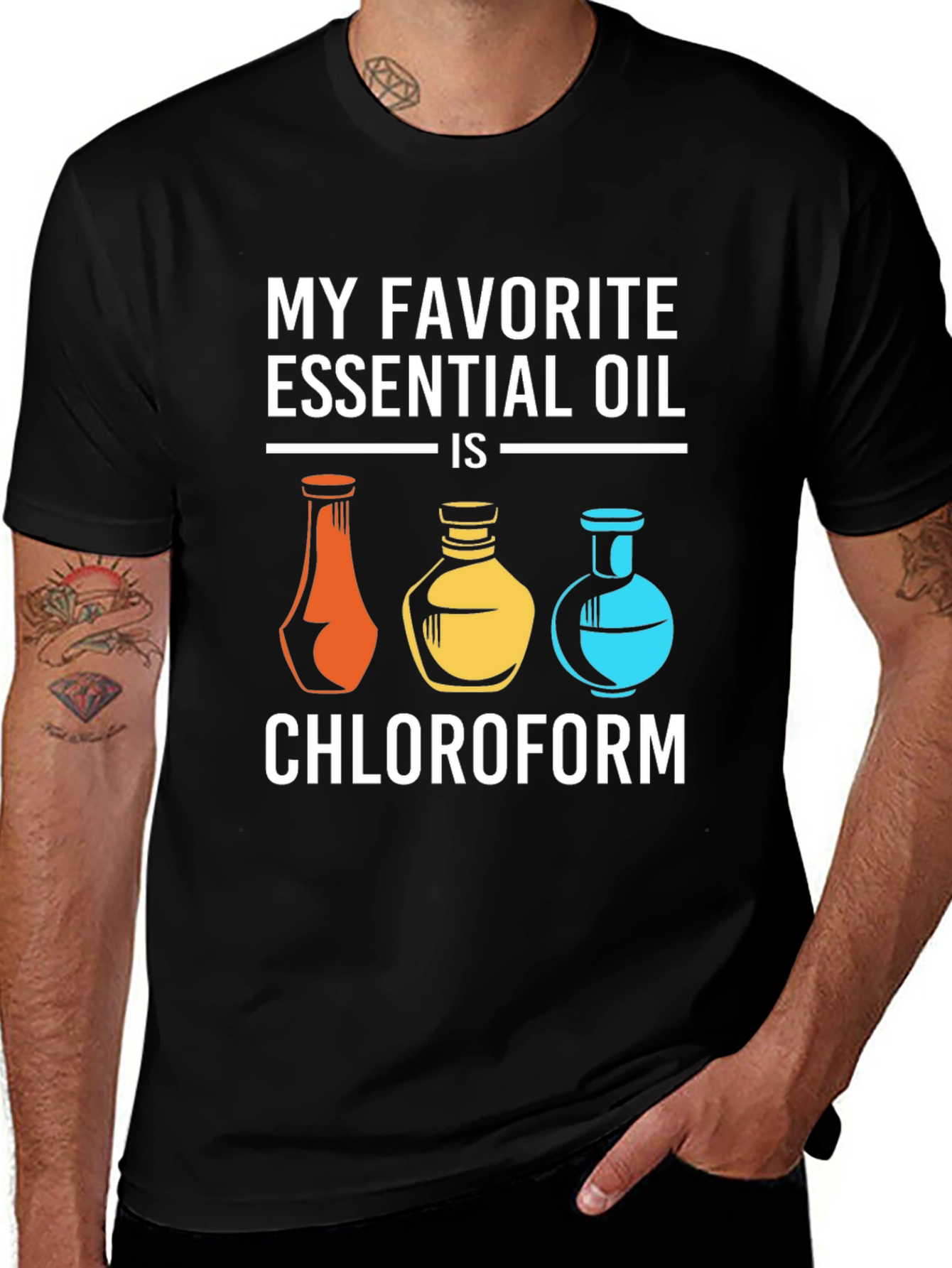 Variant 18 of My Favorite Essential Oil Chloroform T-Shirt