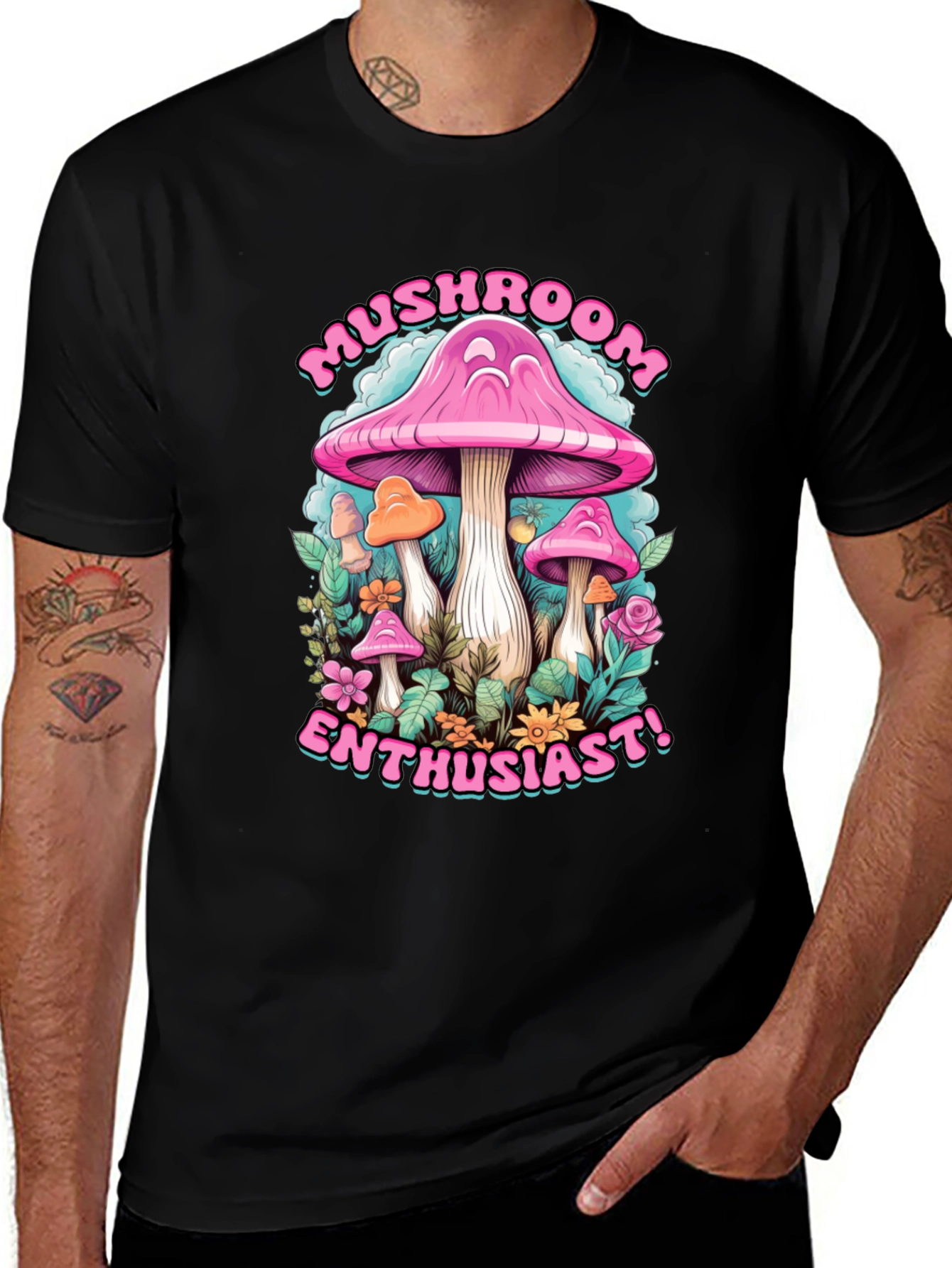 Variant 17 of Mushroom Enthusiast Graphic Tee