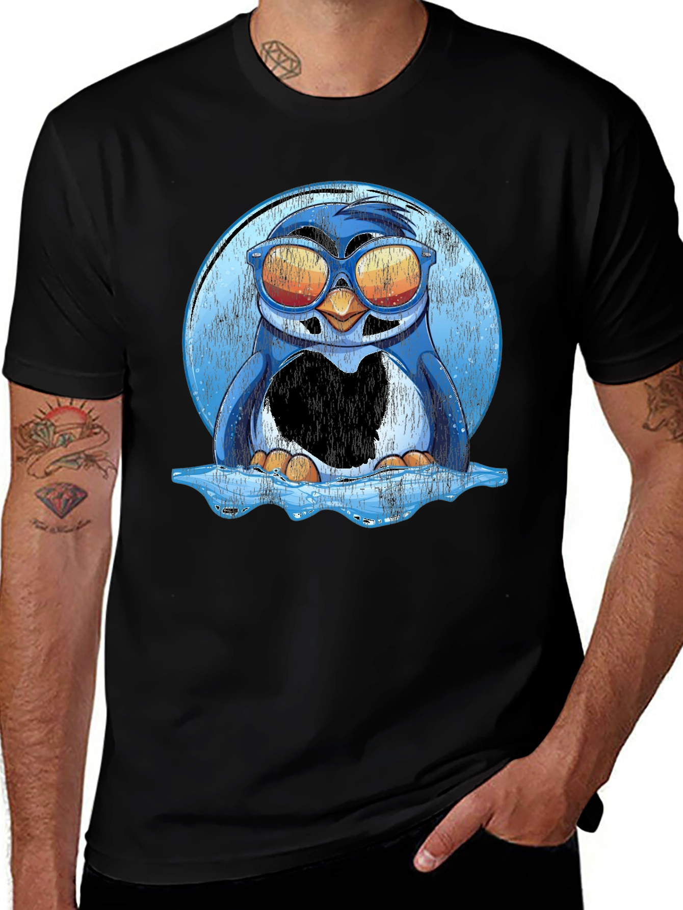 Variant 15 of Cool Penguin T-Shirt - Summer Vibes