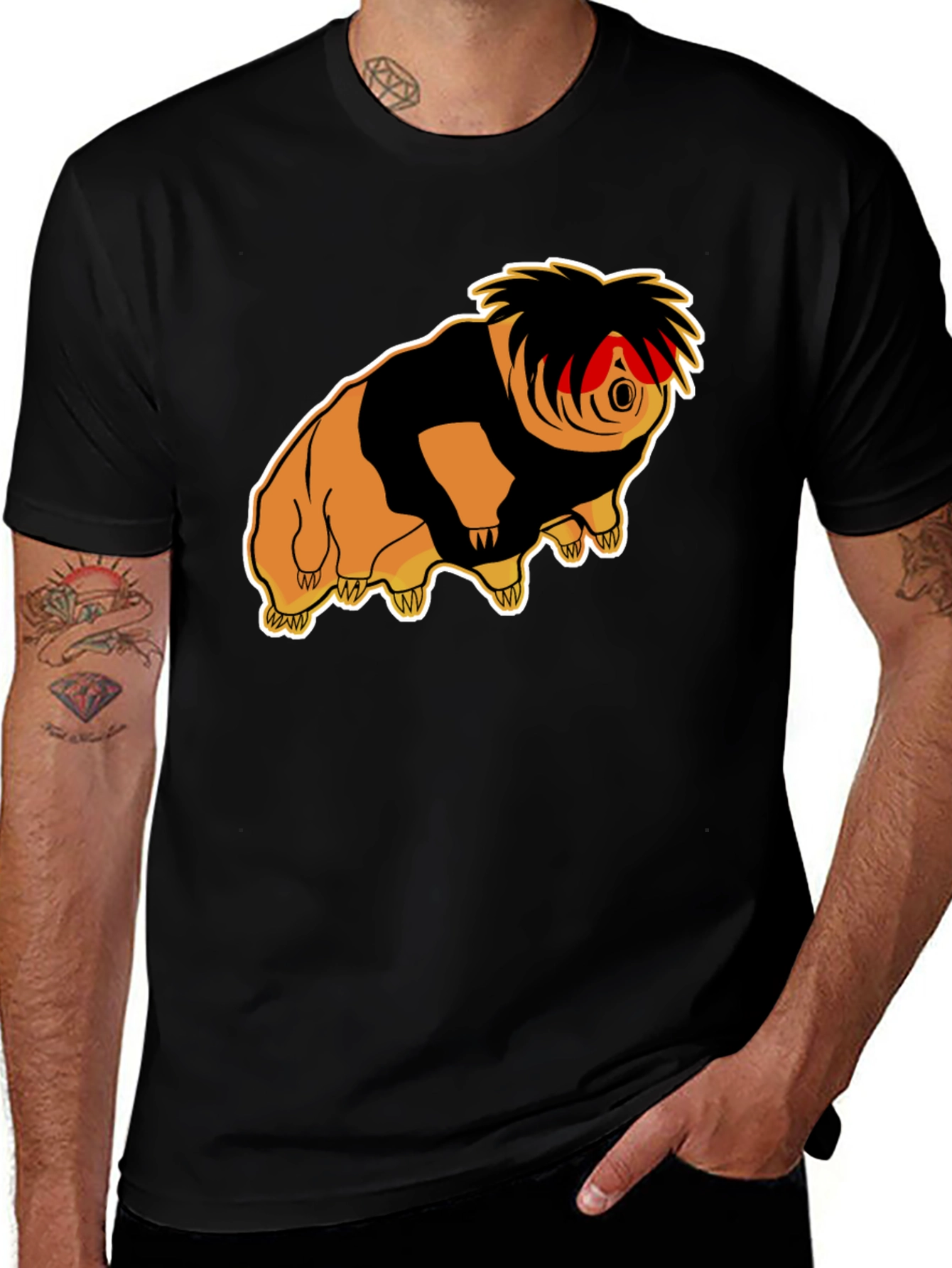 Variant 30 of Tardigrade Punk Graphic Tee - Black Cotton