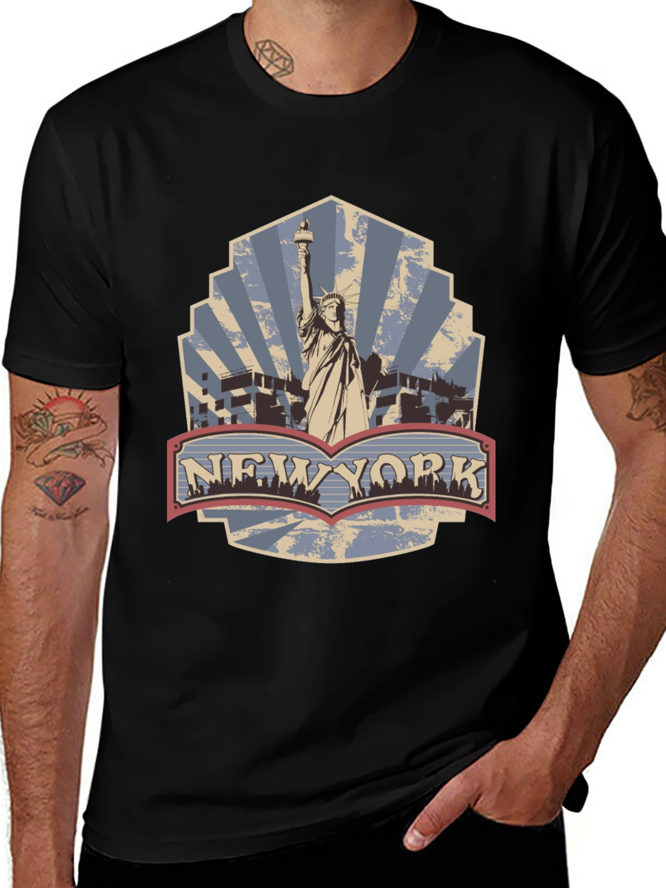 Variant 27 of New York Statue of Liberty Graphic T-Shirt