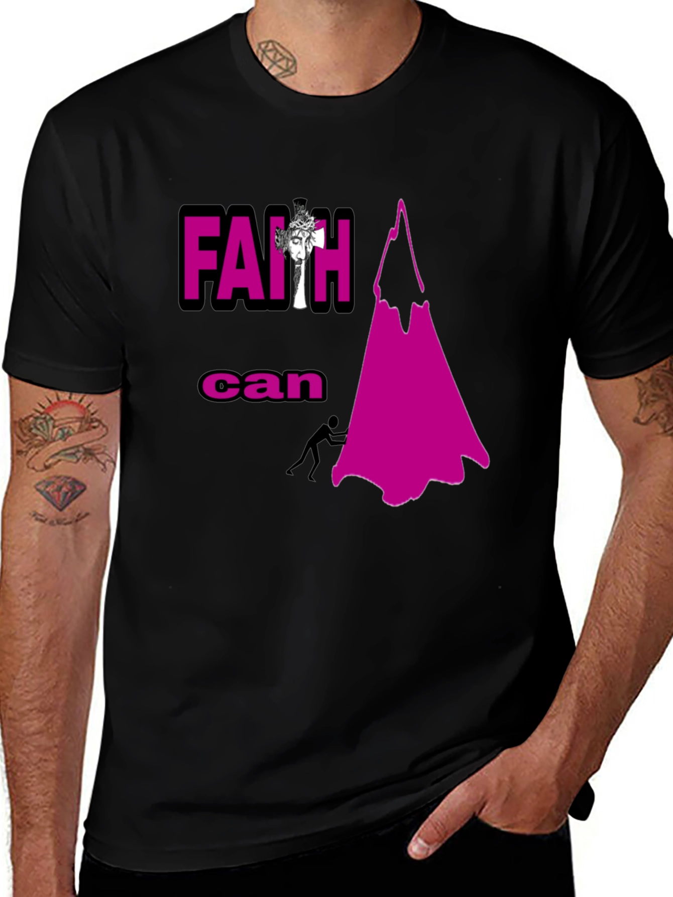 Variant 10 of Faith Can Move Mountains Graphic T-Shirt