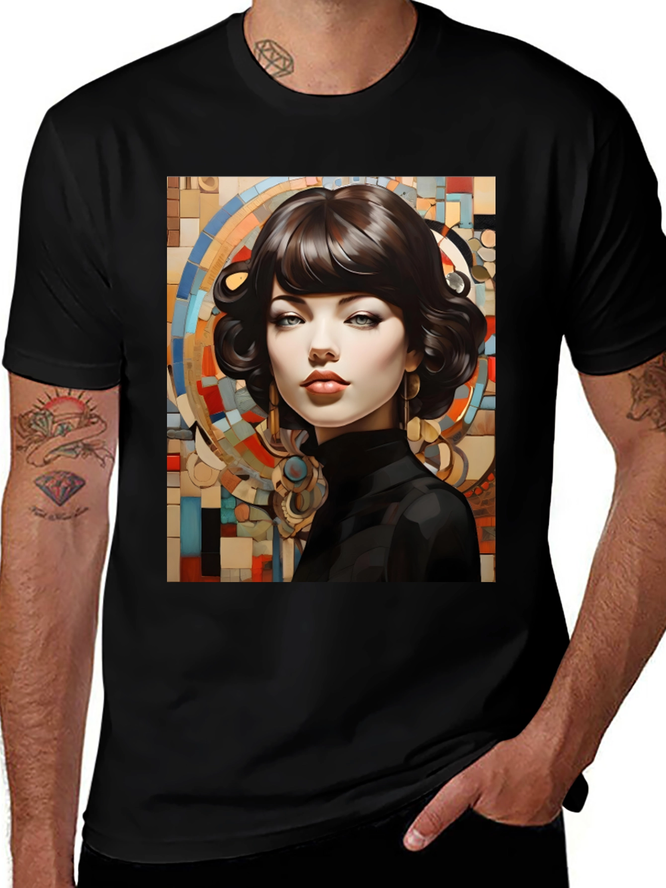 Variant 8 of Elegant Woman Portrait T-Shirt