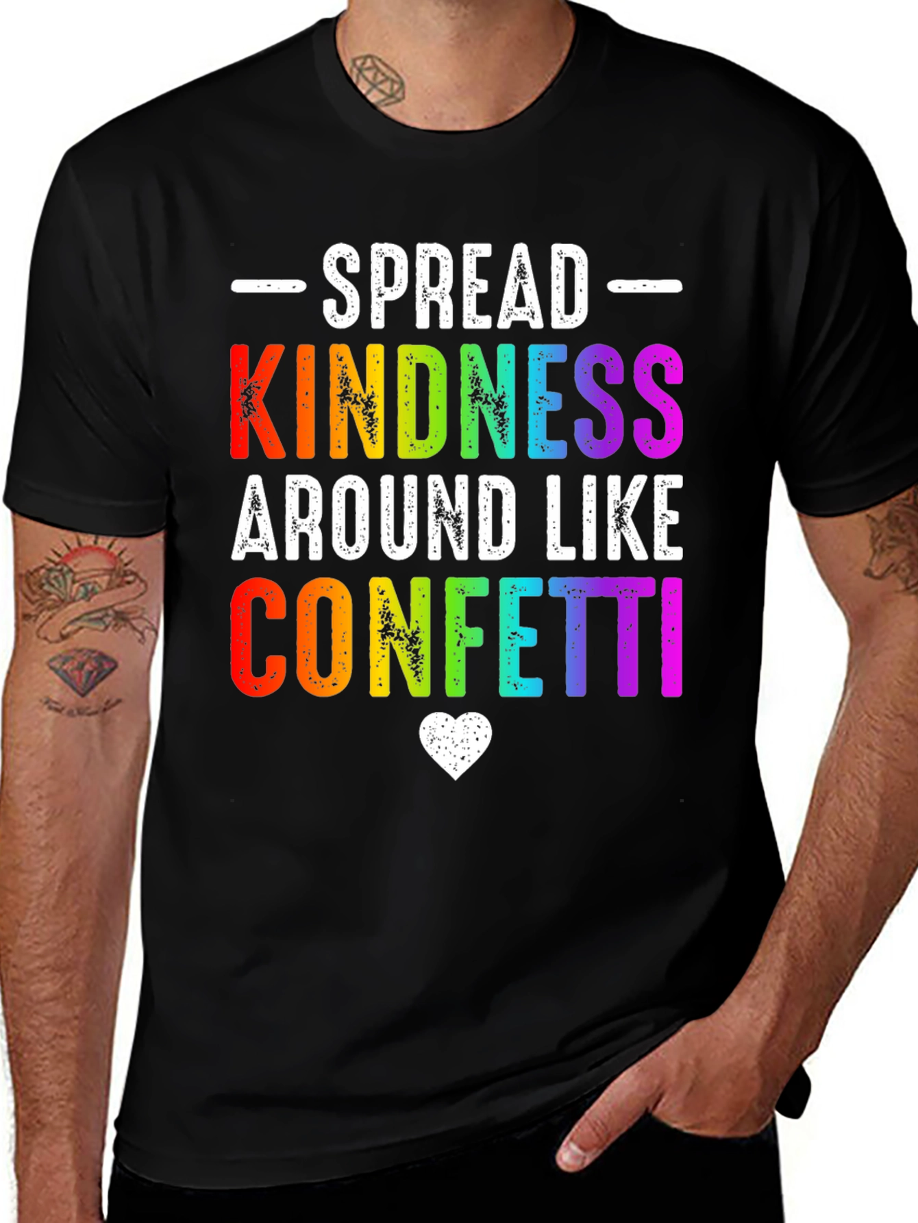 Variant 28 of Spread Kindness Rainbow T-Shirt