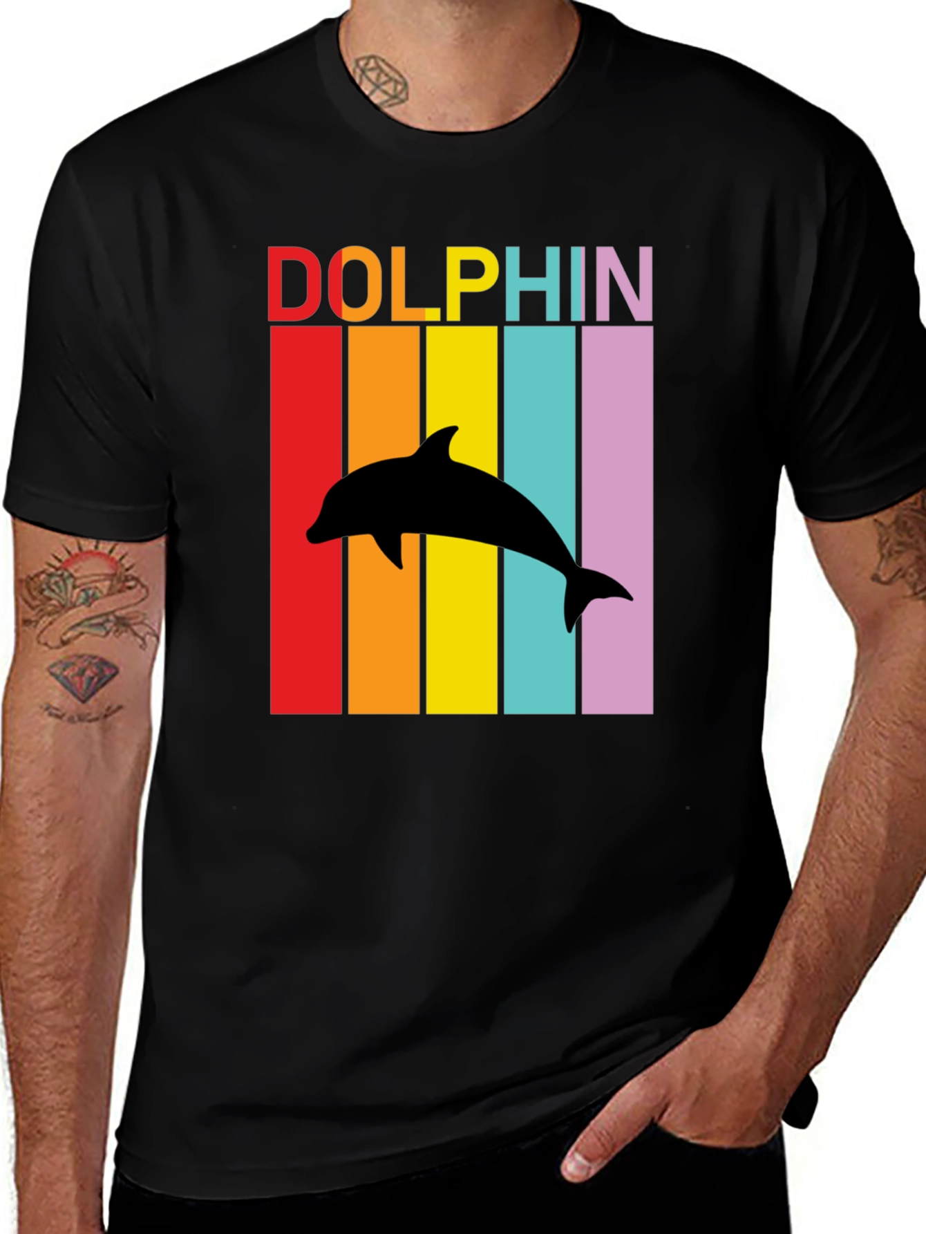 Variant 7 of Retro Dolphin T-Shirt - Vibrant Graphic Tee