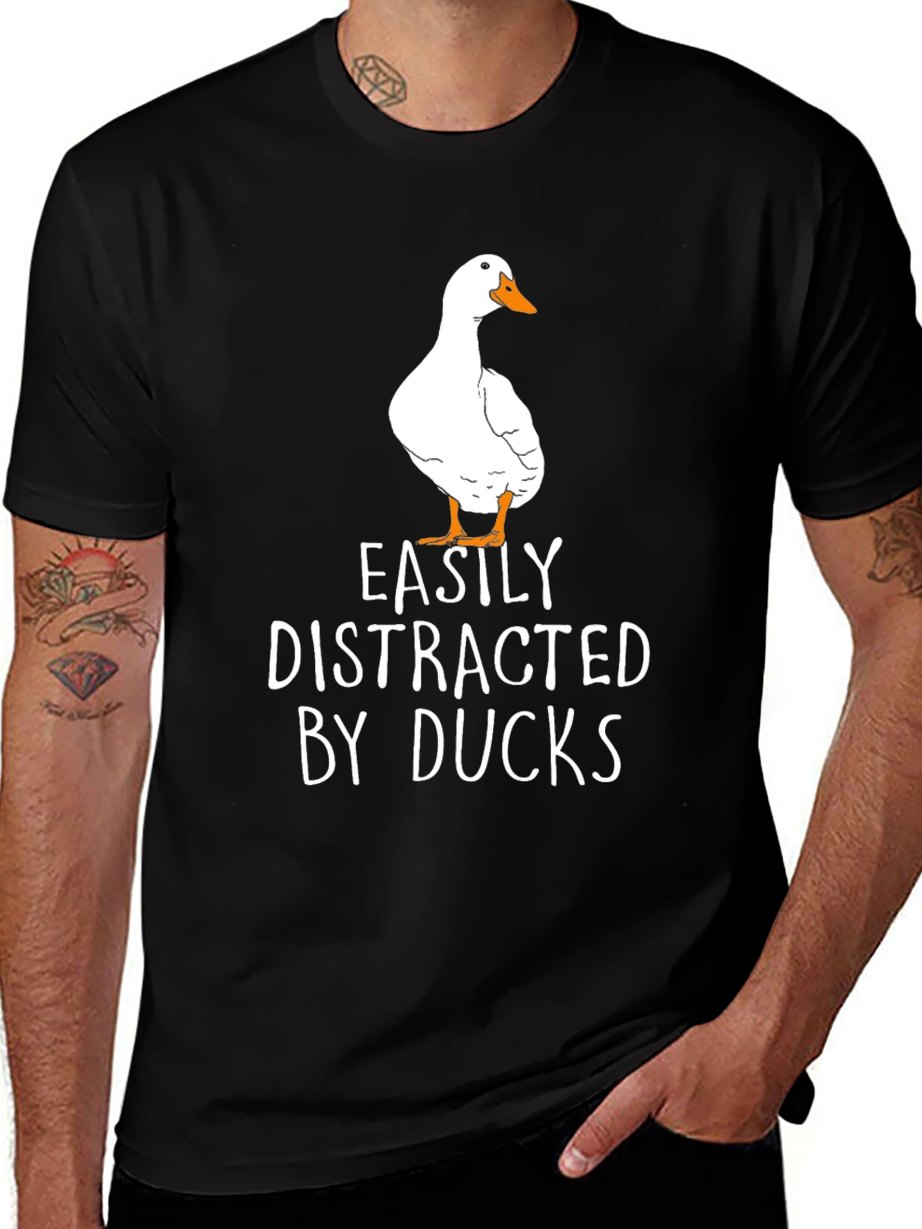 Variant 24 of Easily Distracted By Ducks T-Shirt, Duck Lover Tee